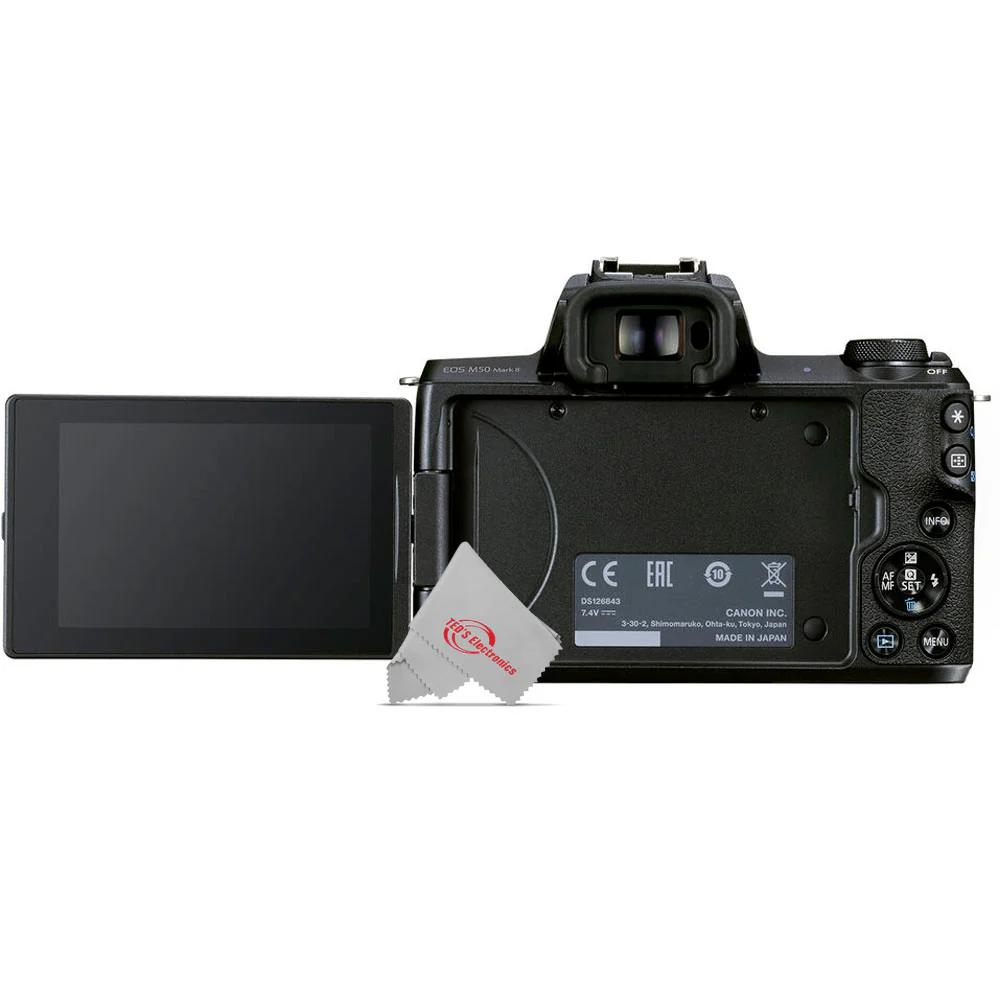 Canon EOS M50 Mark II Mirrorless Digital Camera with 15-45mm Lens (Black) - Image 5