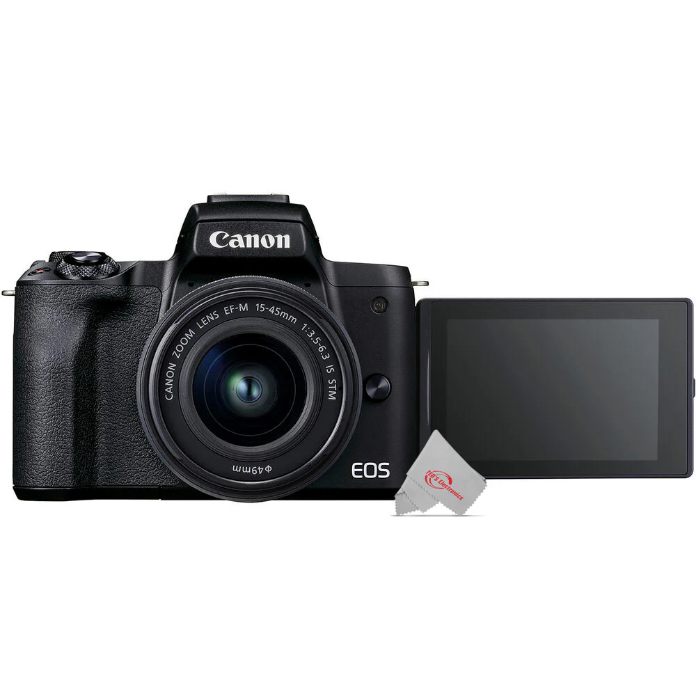 Canon EOS M50 Mark II Mirrorless Digital Camera with 15-45mm Lens (Black) - Image 6