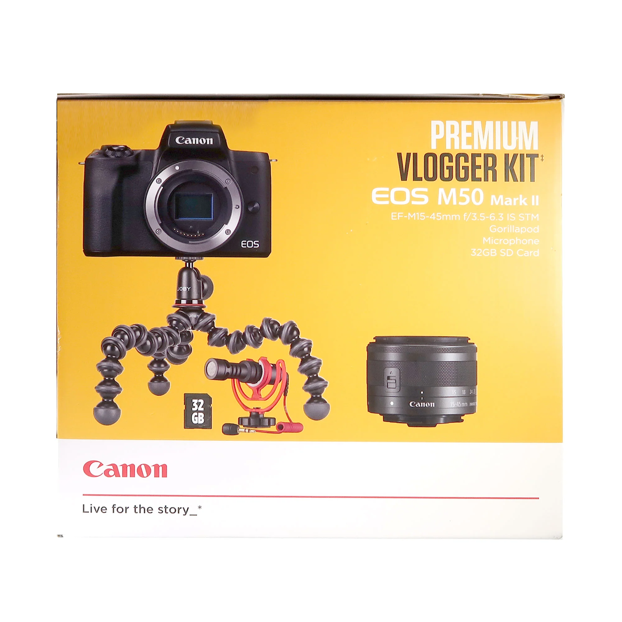 Canon EOS M50 Mark II Premium Vlogger Kit with Zoom M3 MicTrak Stereo Shotgun Mic Accessory Bundle - Image 7