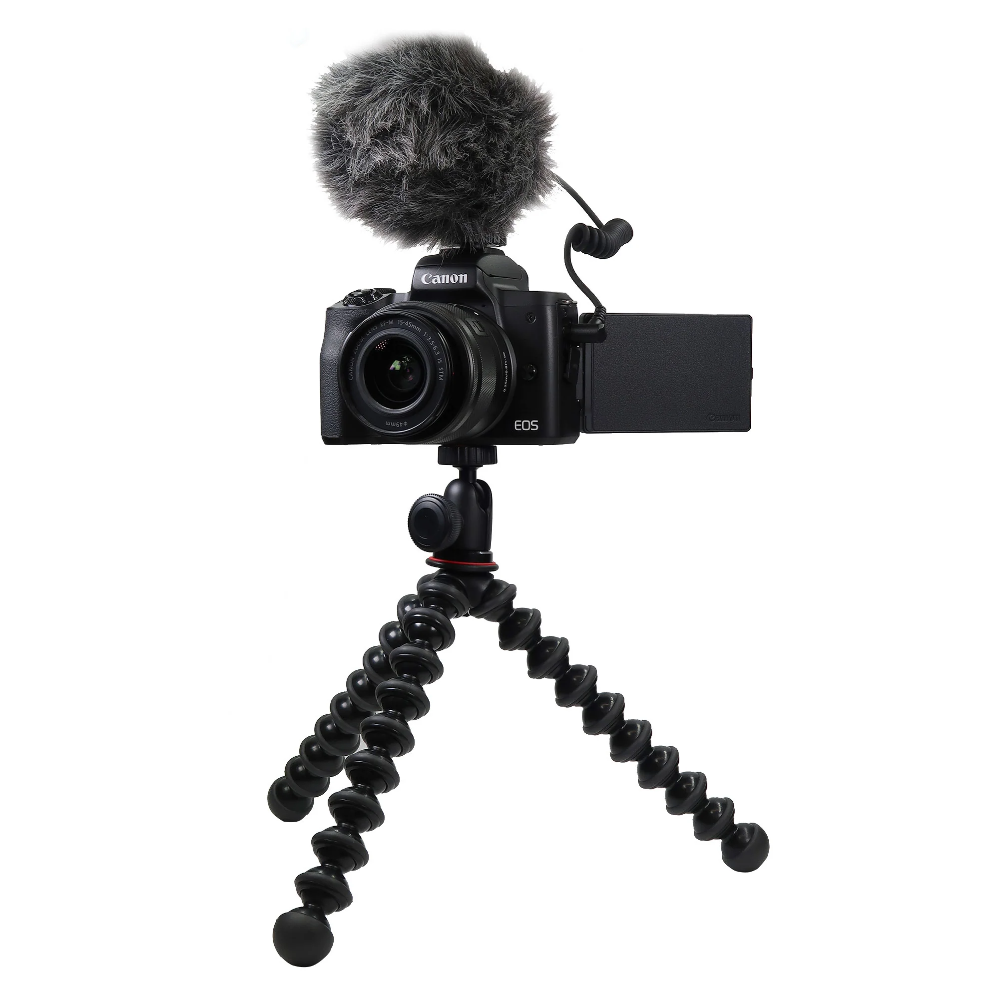 Canon EOS M50 Mark II Premium Vlogger Kit - Canon EOS M50 II Camera, EF-M 15-45mm f/3.5-6.3 IS STM lens, Joby Gorillapod, Rode Compact VideoMicro Microphone and 32GB Memory Card - Image 3