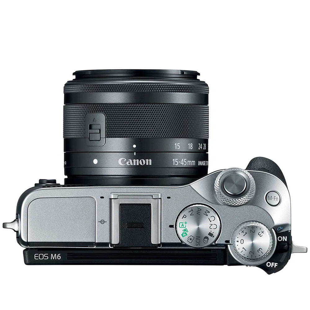 Canon EOS M6 Mirrorless Digital Camera With 15-45mm Lens SILVER - Image 5