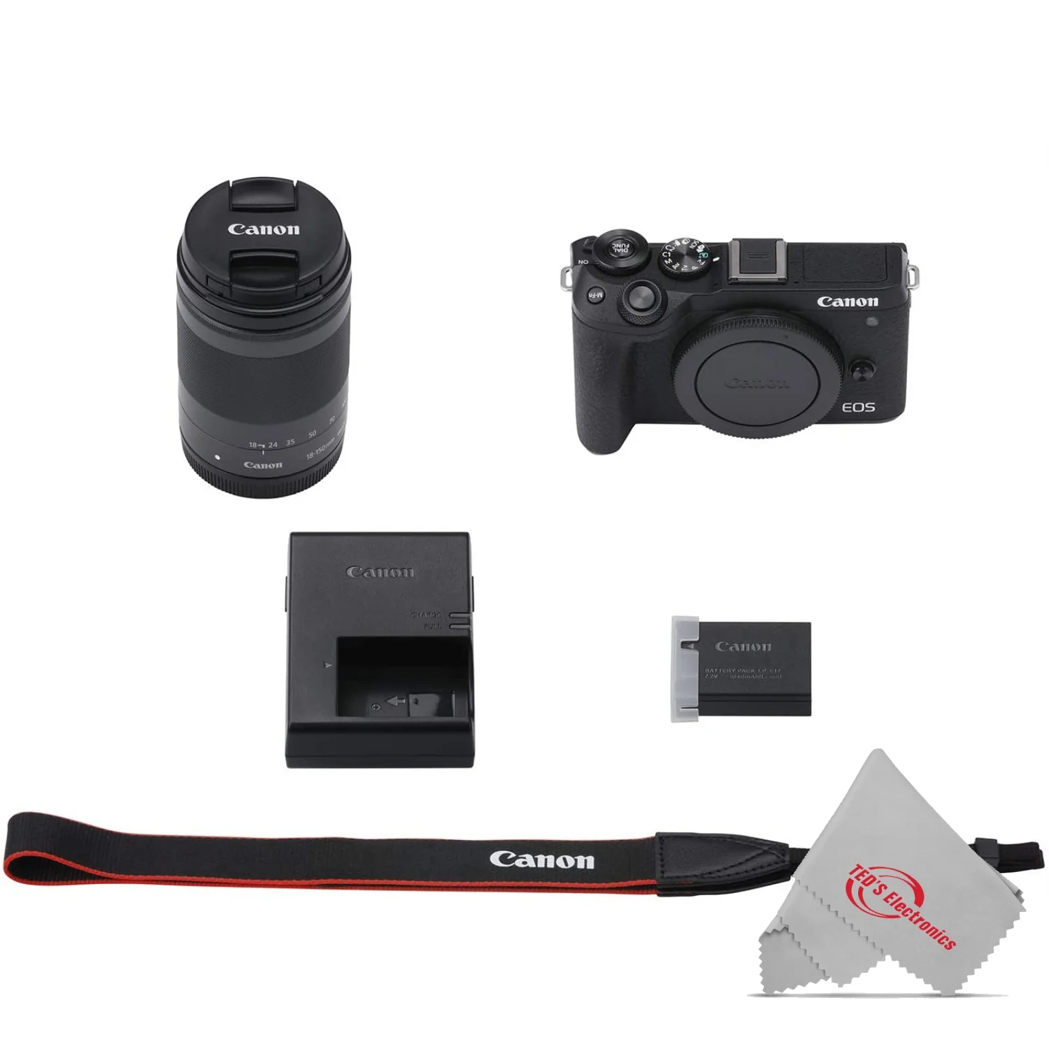 Canon EOS M6 Mark II Digital Camera with EF-M 18-150mm IS STM Lens Black - Image 4