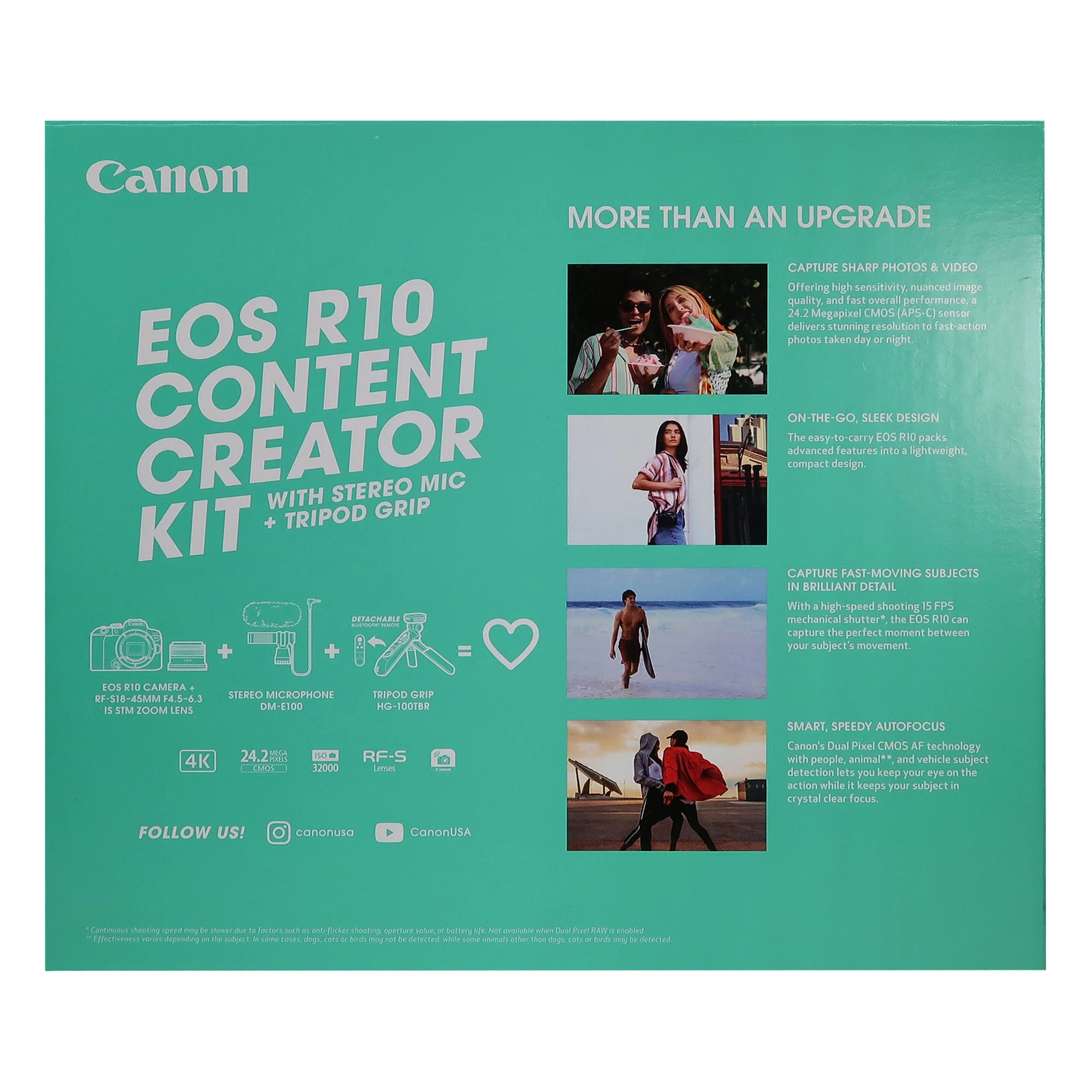 Canon EOS R10 Mirrorless Camera with 18-45mm Lens Content Creator Kit - Image 3