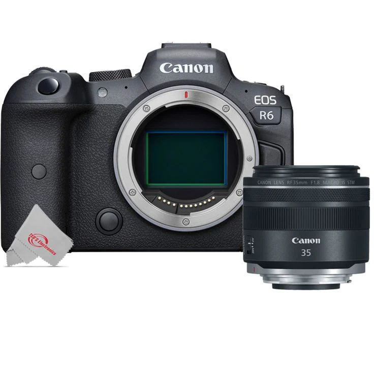 Canon EOS R6 Mirrorless Camera with Canon RF 35mm f/1.8 IS Macro STM Compact Lens
