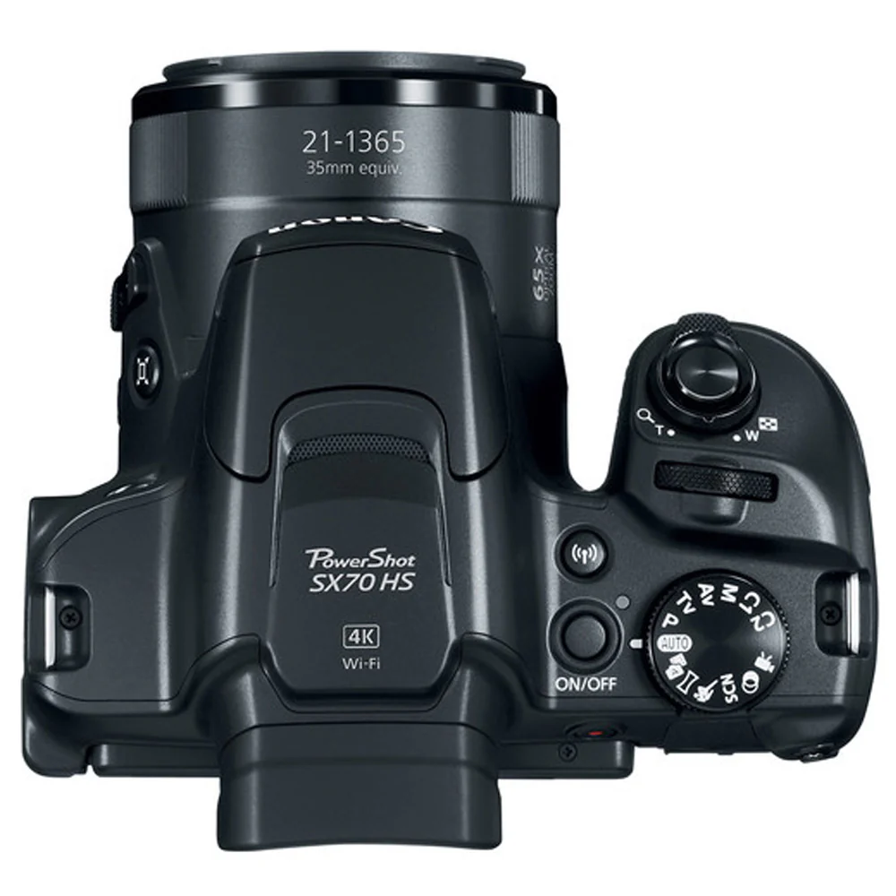 Canon Powershot SX70 20.3MP Digital Camera (Black) with Transcend 64GB SDXC Memory Card and Camera Case + Cleaning Kit - Image 4