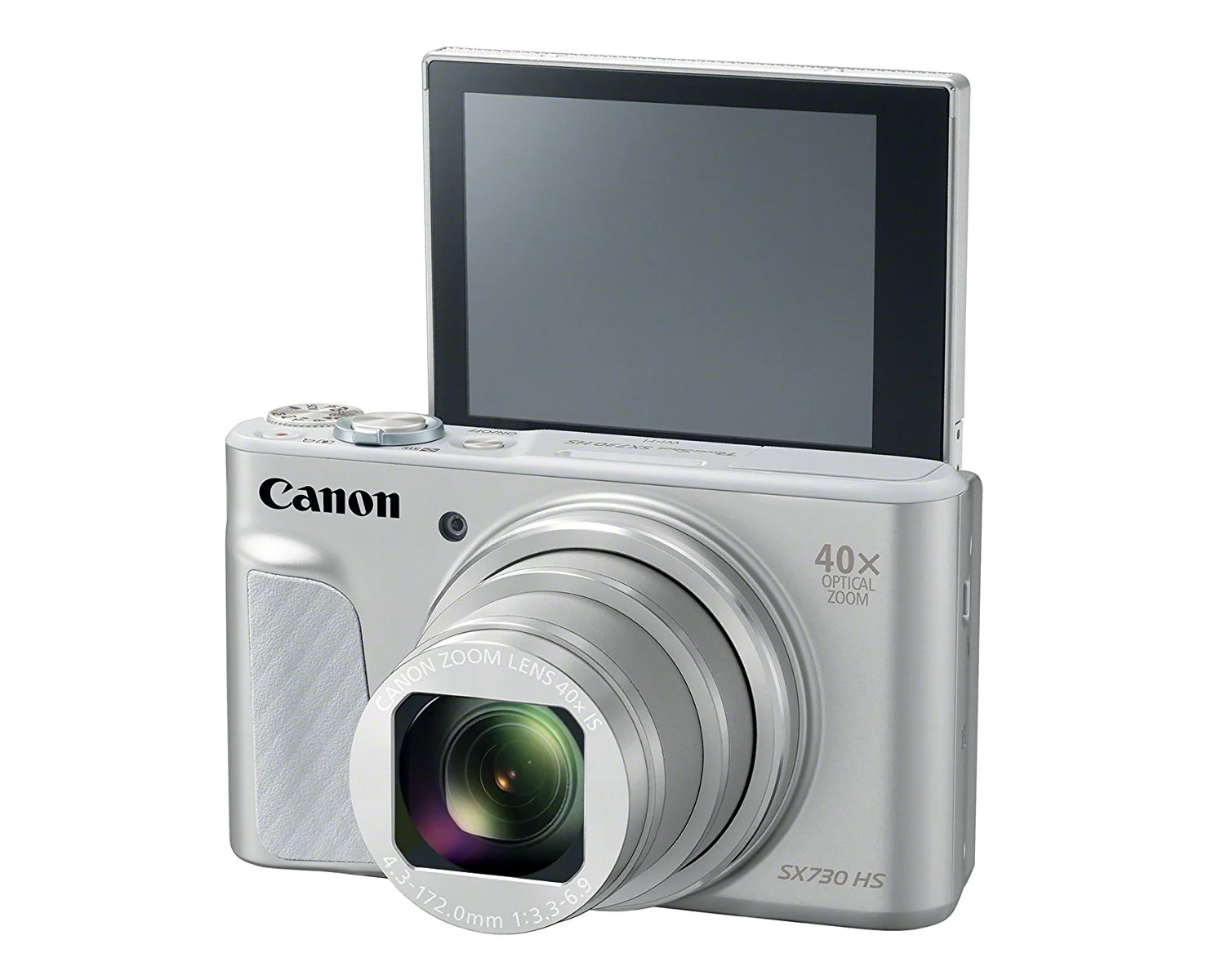 Canon PowerShot SX730 Digital Camera w/40x Optical Zoom & 3 Inch Tilt LCD - Wi-Fi, NFC, & Bluetooth Enabled (SILVER) - Image 3