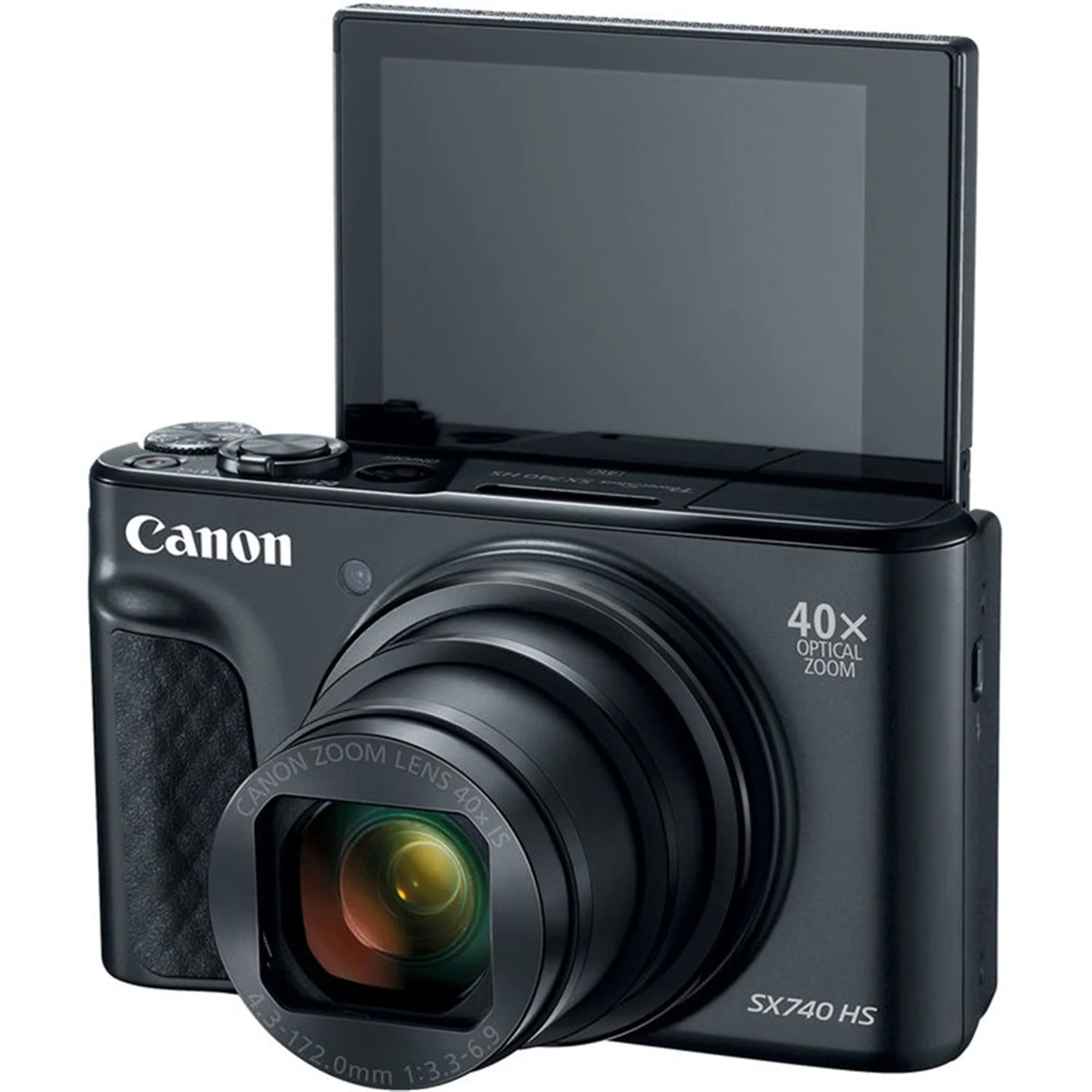 Canon PowerShot SX740 20.3MP CMOS 4K 1080p Video 40x Zoom Wifi / NFC Digital Camera Black - Image 4
