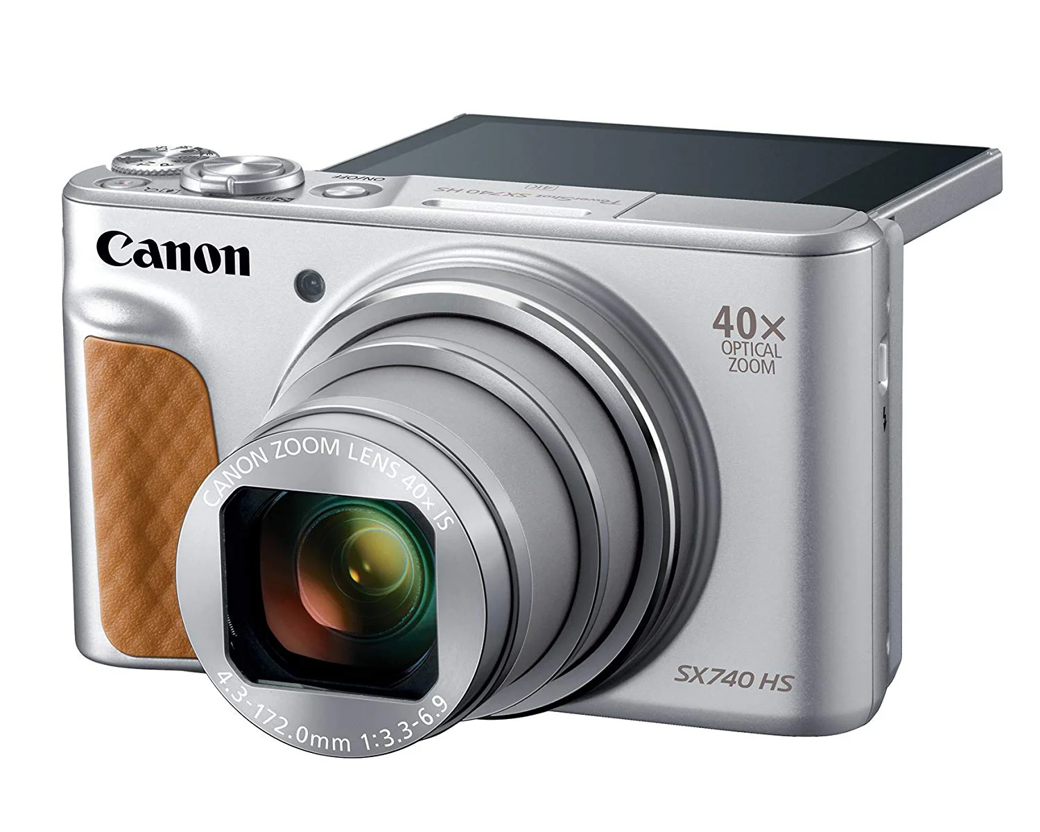 Canon PowerShot SX740 Digital Camera w/40x Optical Zoom & 3 Inch Tilt LCD - 4K VIdeo, Wi-Fi, NFC, Bluetooth Enabled (SILVER) - Image 6