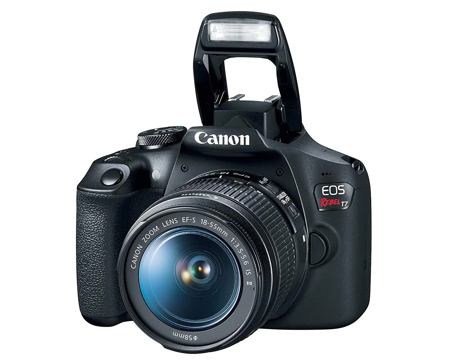 Canon EOS Rebel T7 24.1MP Digital SLR Camera with EF-S 18-55 IS II Lens - Image 5