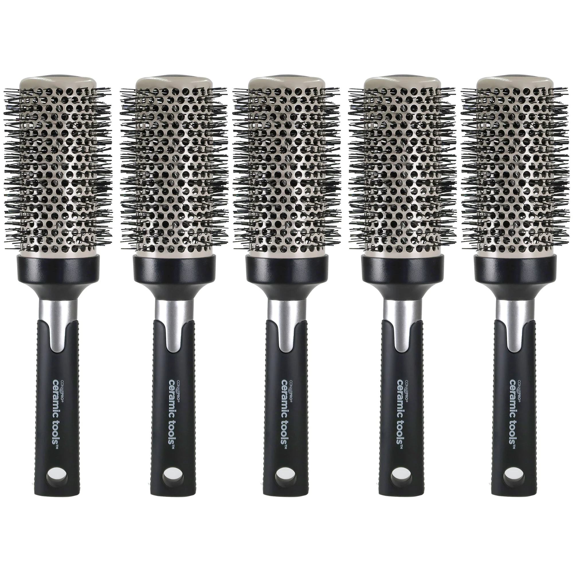 5x Conair Pro Ceramic Tools Large Round Brush 2½" (#CPBCTR25)