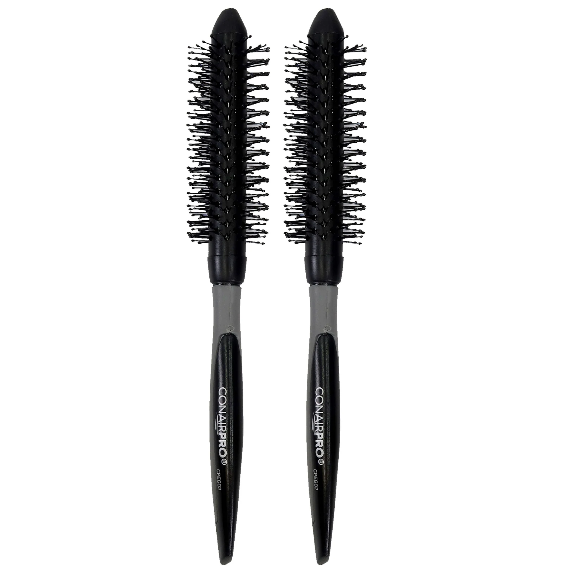 2x ConairPro Ergo-Grip Small Round Pin Brush