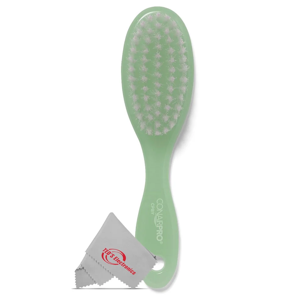 3x Conair Pro Baby Brush Extra Gentle for Little Heads (Green) - Image 2