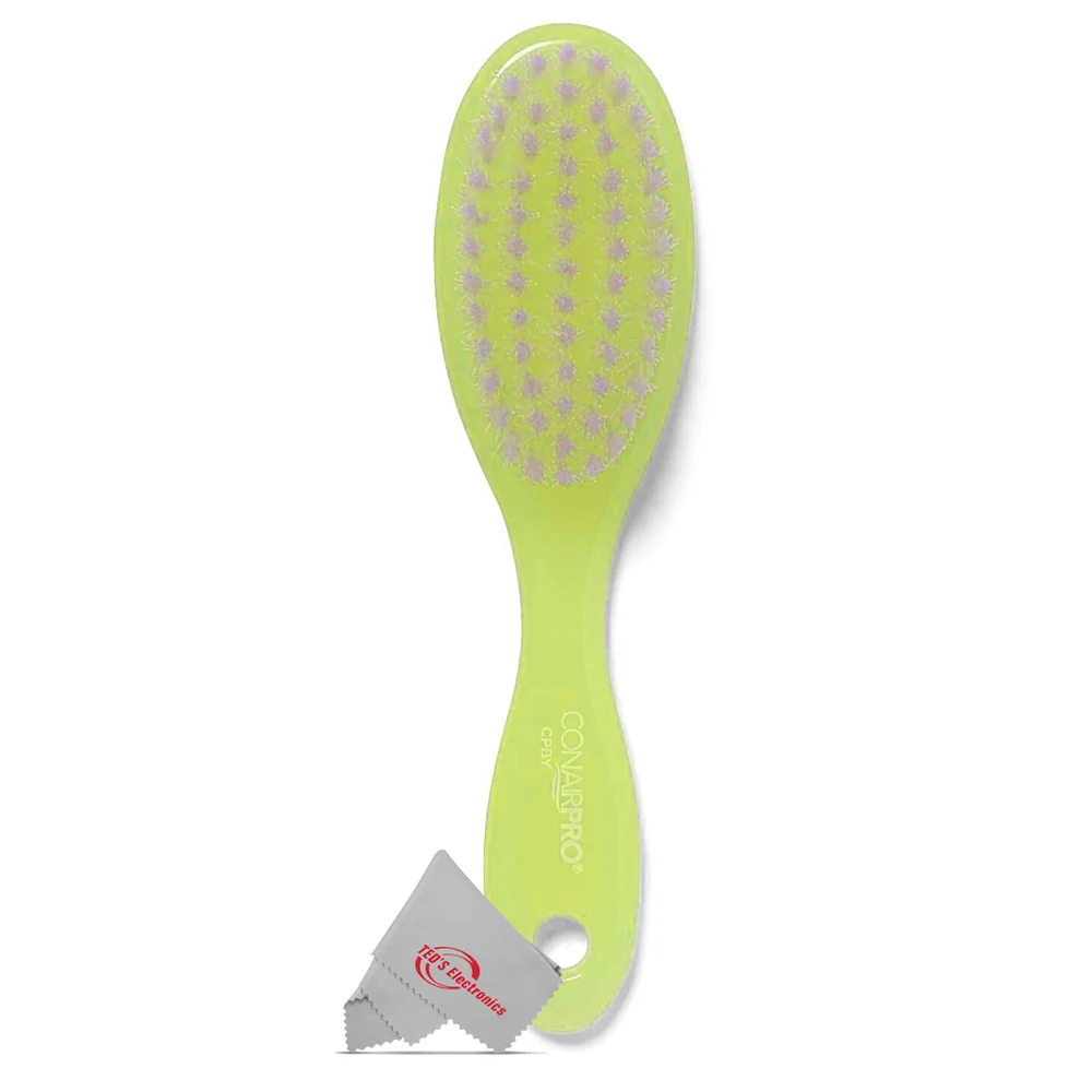 3x Conair Pro Baby Brush Extra Gentle for Little Heads (Yellow) - Image 2