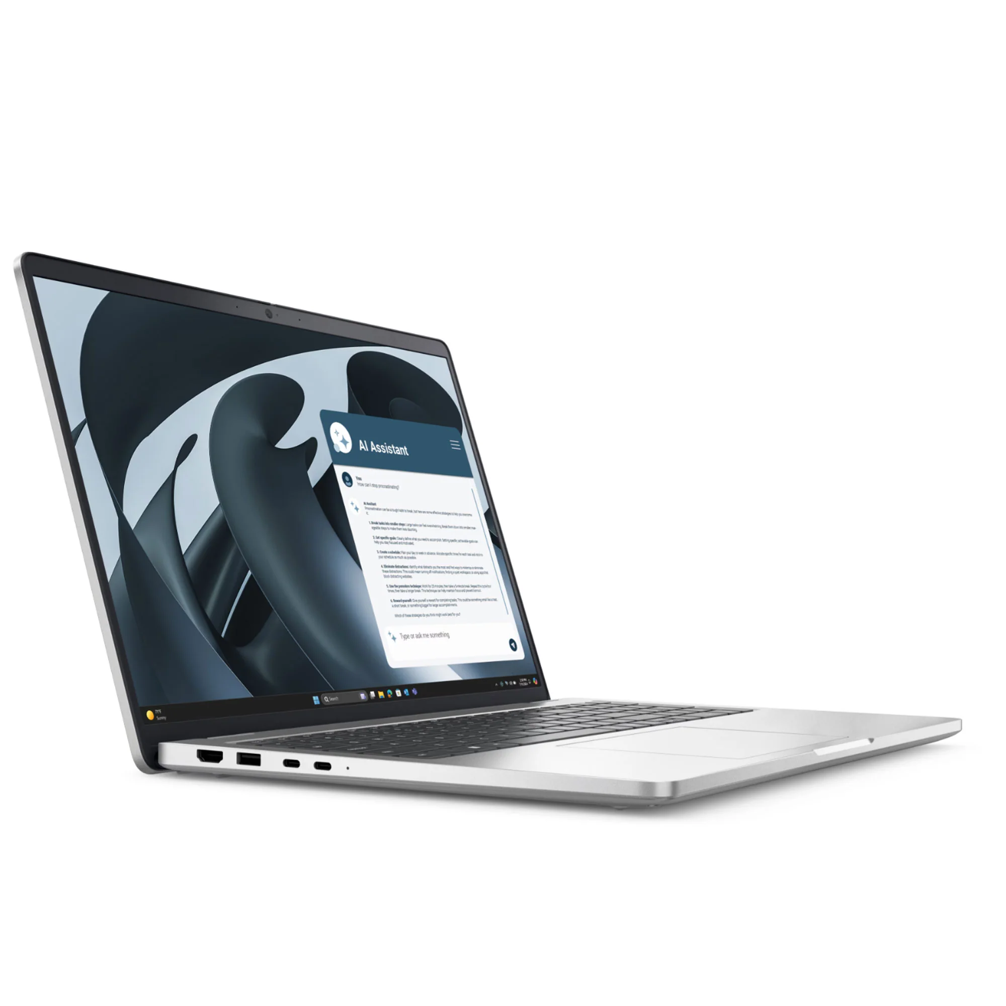 Dell 16" Pro 16 Plus Laptop - AMD Ryzen 7 PRO 250 - 16GB RAM (Silver) Refurbished with Cables - Image 3