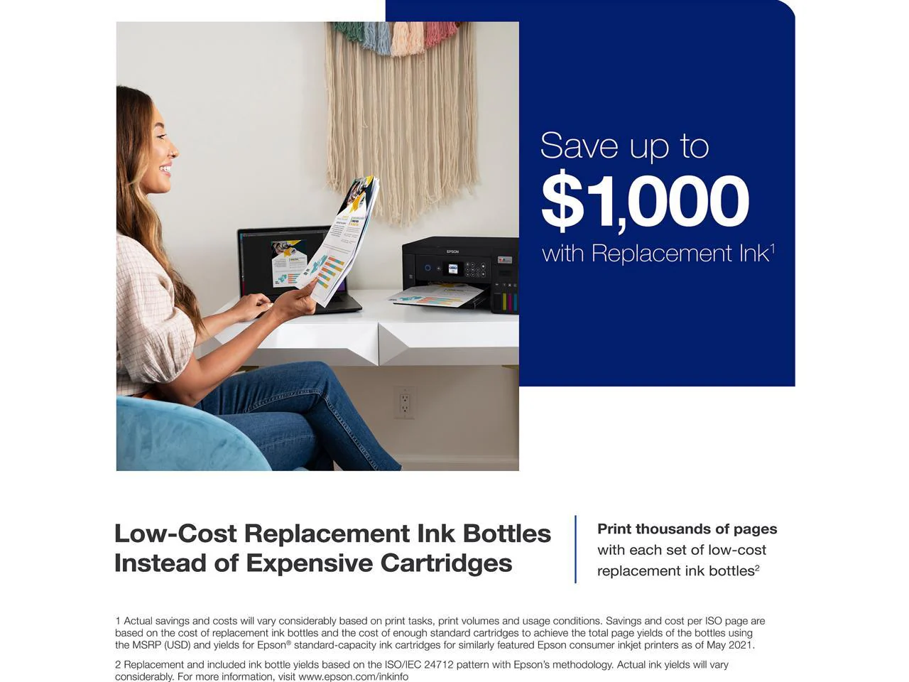 Epson EcoTank ET-2850 Wireless Color All-in-One Cartridge-Free Supertank Printer (Black) - Image 5