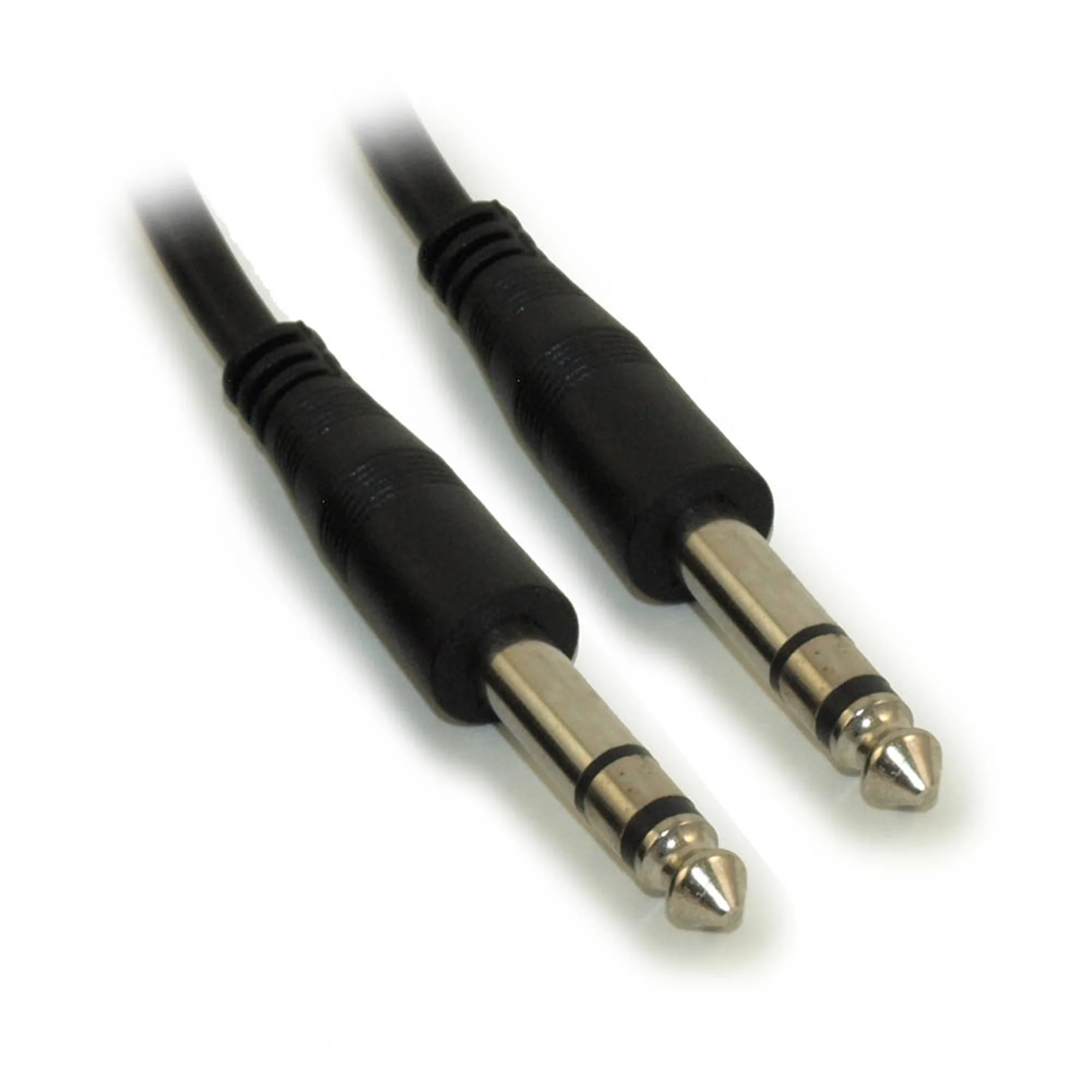 10ft 1/4" Stereo TRS Phone Cable, Male to Male, 28AWG, Nickel Plated - Image 2