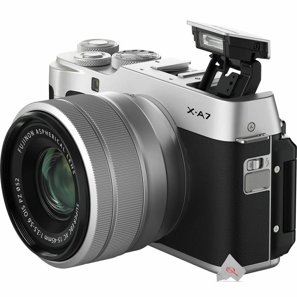 FUJIFILM X-A7 Mirrorless Digital Camera With 15-45mm lens Silver - Image 4