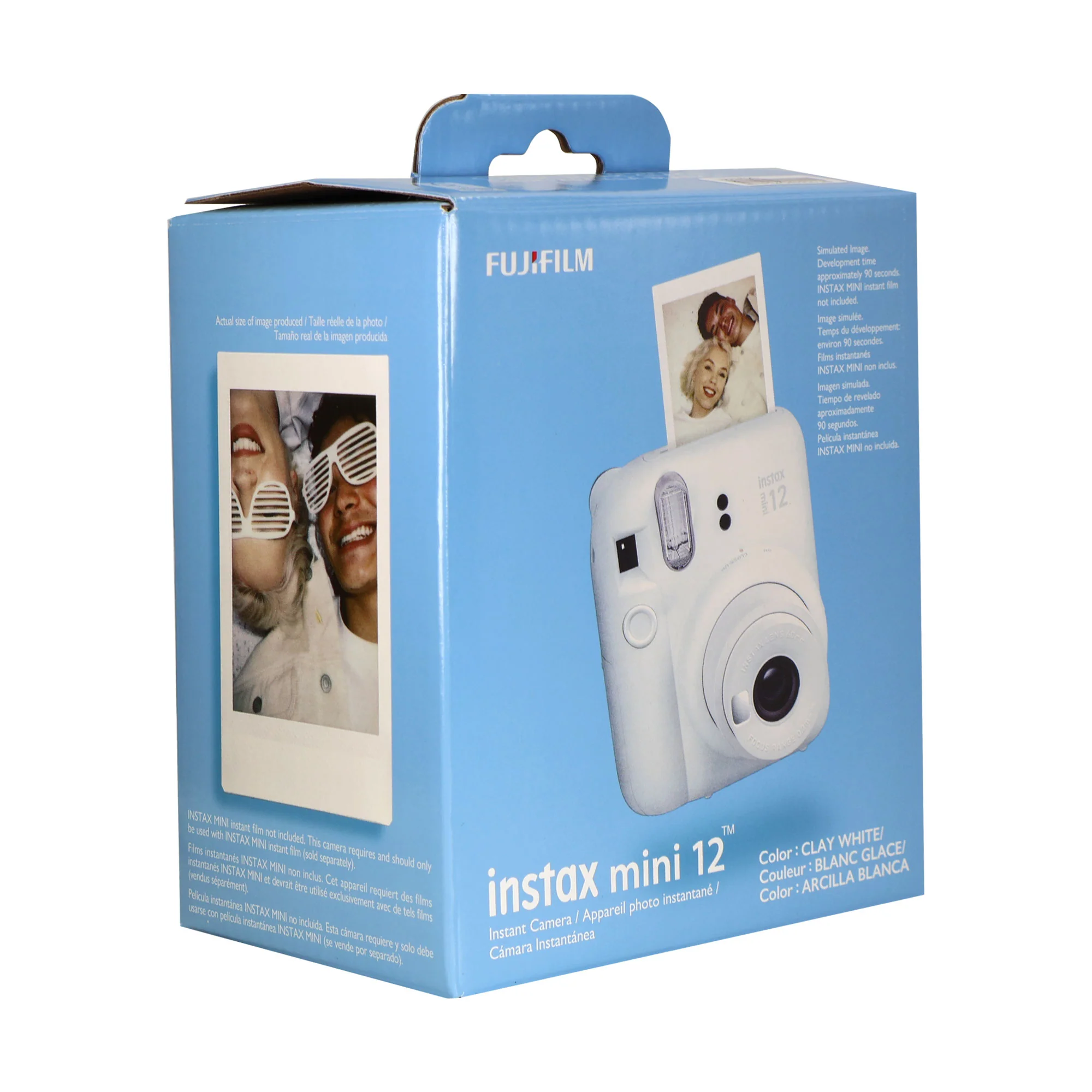 FUJIFILM INSTAX MINI 12 Instant Film Camera (Clay White) with Fujifilm 2x10 Film Mini Instax Film Pack - Image 5
