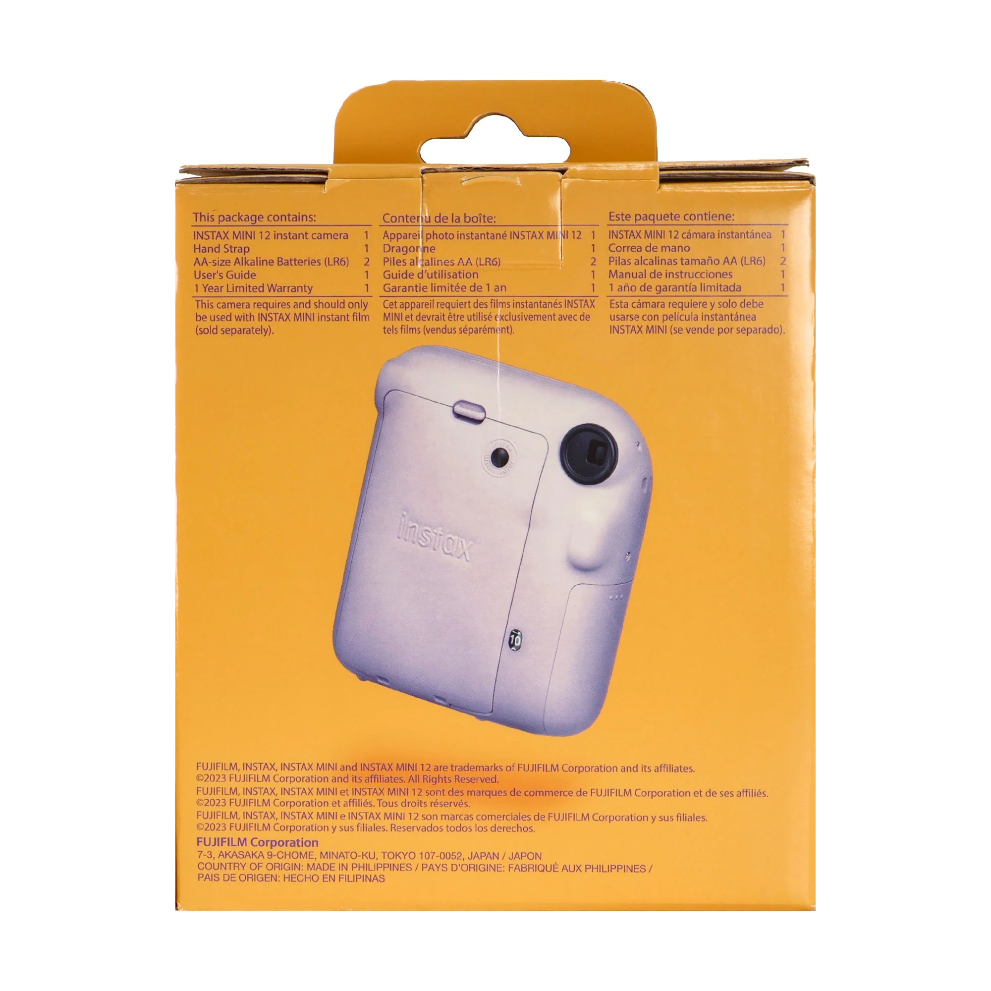 FUJIFILM INSTAX MINI 12 Instant Film Camera (Lilac Purple) with 2x Fujifilm 2x10 Film Mini Instax Film Pack and Panasonic Alkaline 2 "AA" Batteries - Image 7