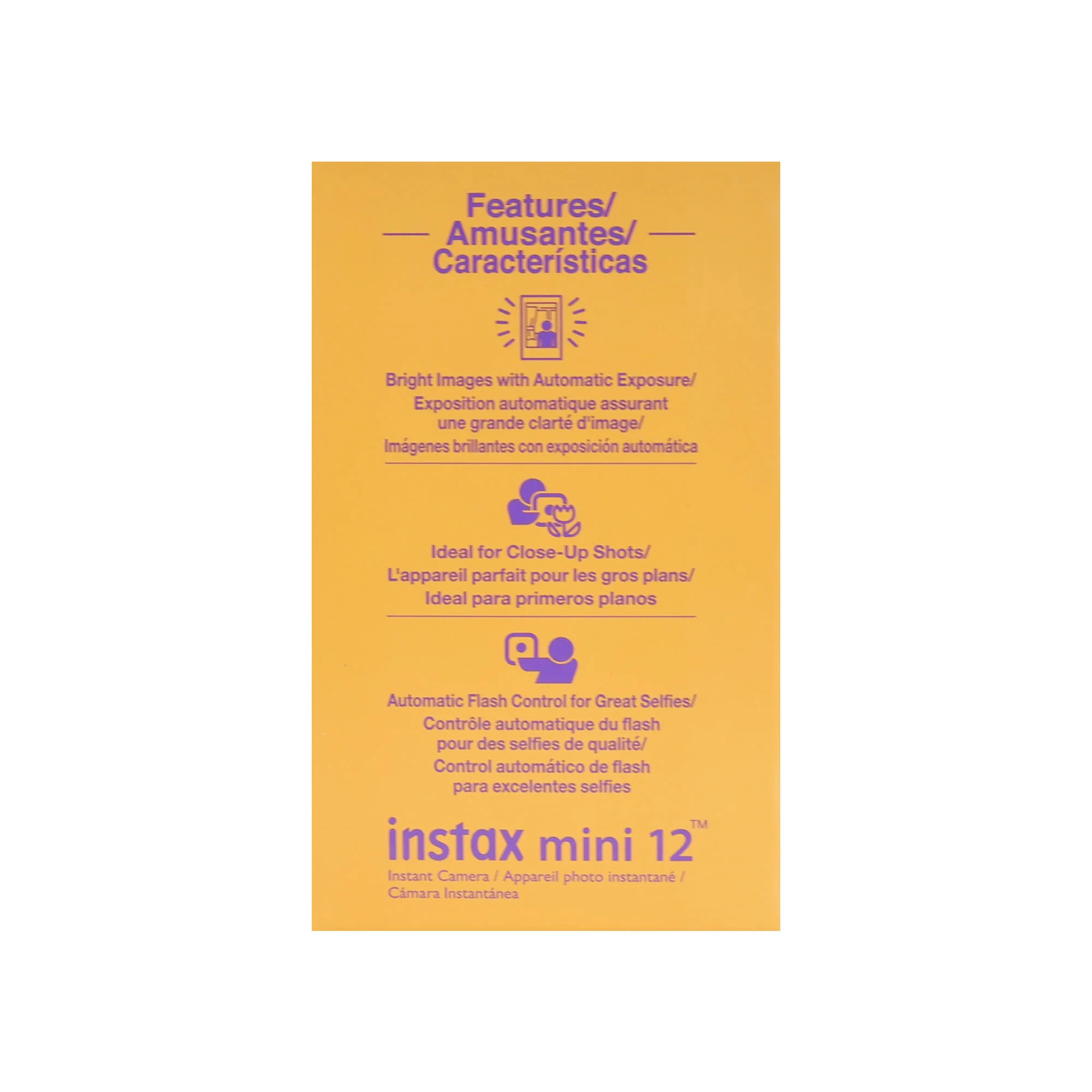 FUJIFILM INSTAX MINI 12 Instant Film Camera (Lilac Purple) with 4x Fujifilm 2x10 Film Mini Instax Film Pack Bundle - Image 9