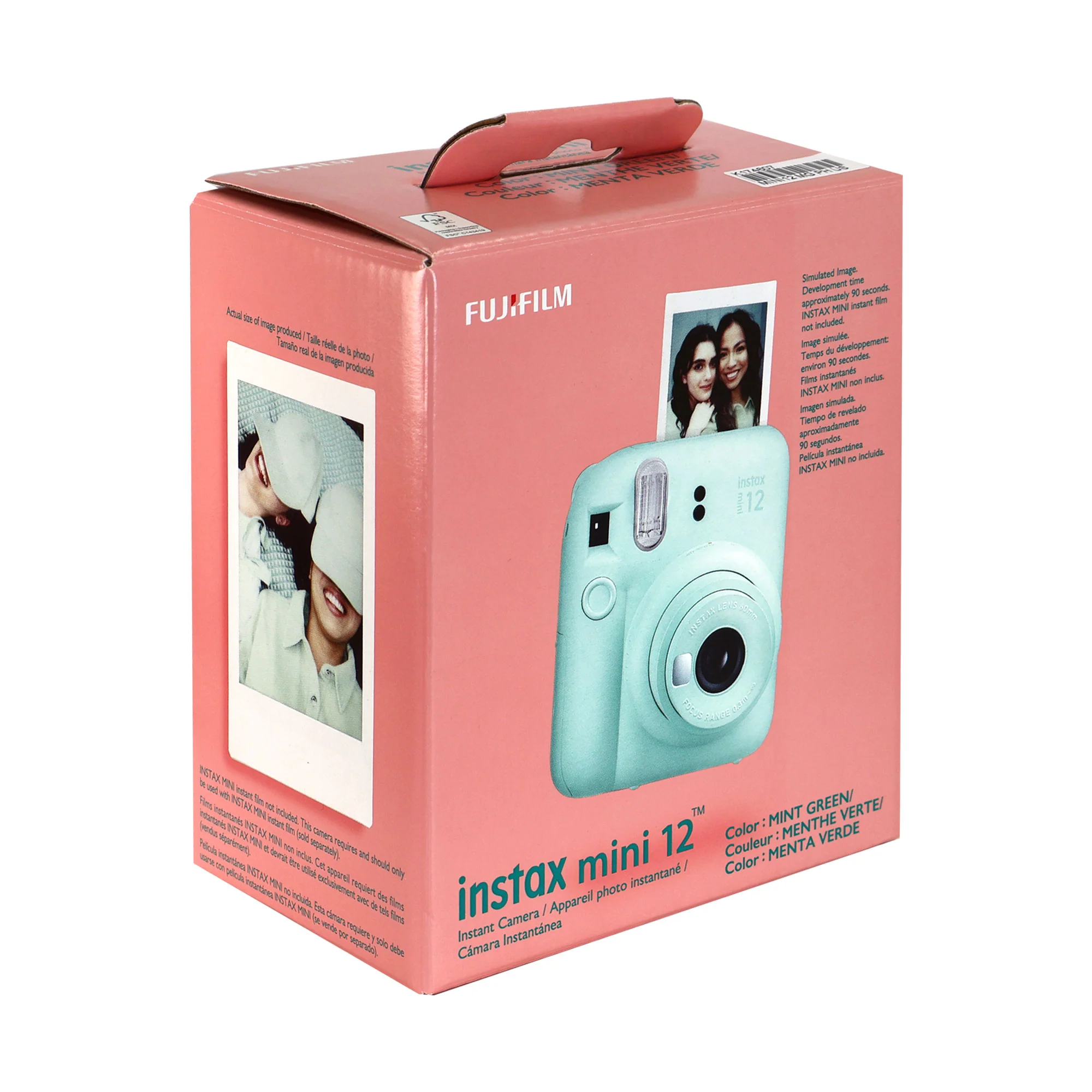 FUJIFILM INSTAX MINI 12 Instant Film Camera (Mint Green) with 2x Fujifilm 2x10 Film Mini Instax Film Pack and Panasonic Alkaline 2 "AA" Batteries - Image 5