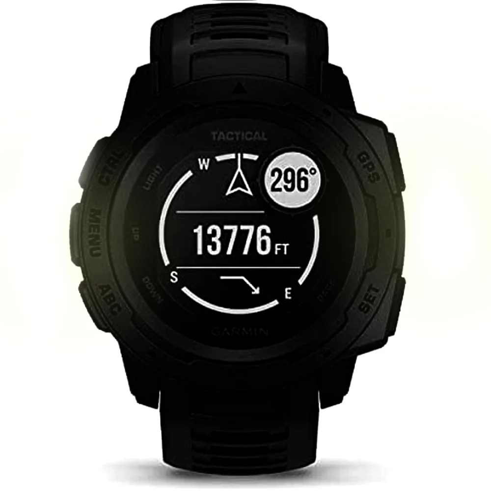 Garmin Instinct Tactical Rugged GPS Watch with Garmin HRM-DUAL Heart Rate Monitor - Image 3