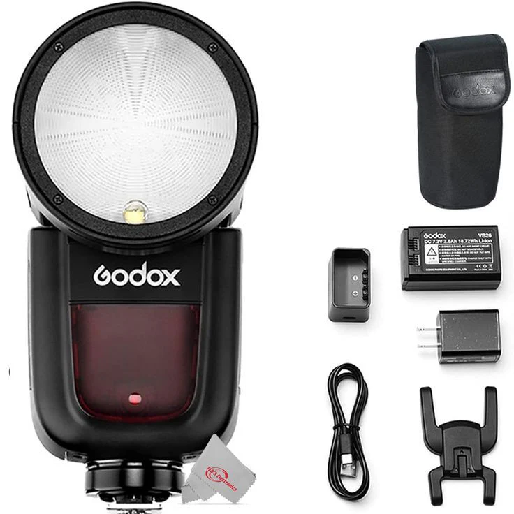 Godox V1 Flash V1C TTL 1/8000s HSS Camera Flash Speedlite For Canon with Ultimate Accessory Kit - Image 2