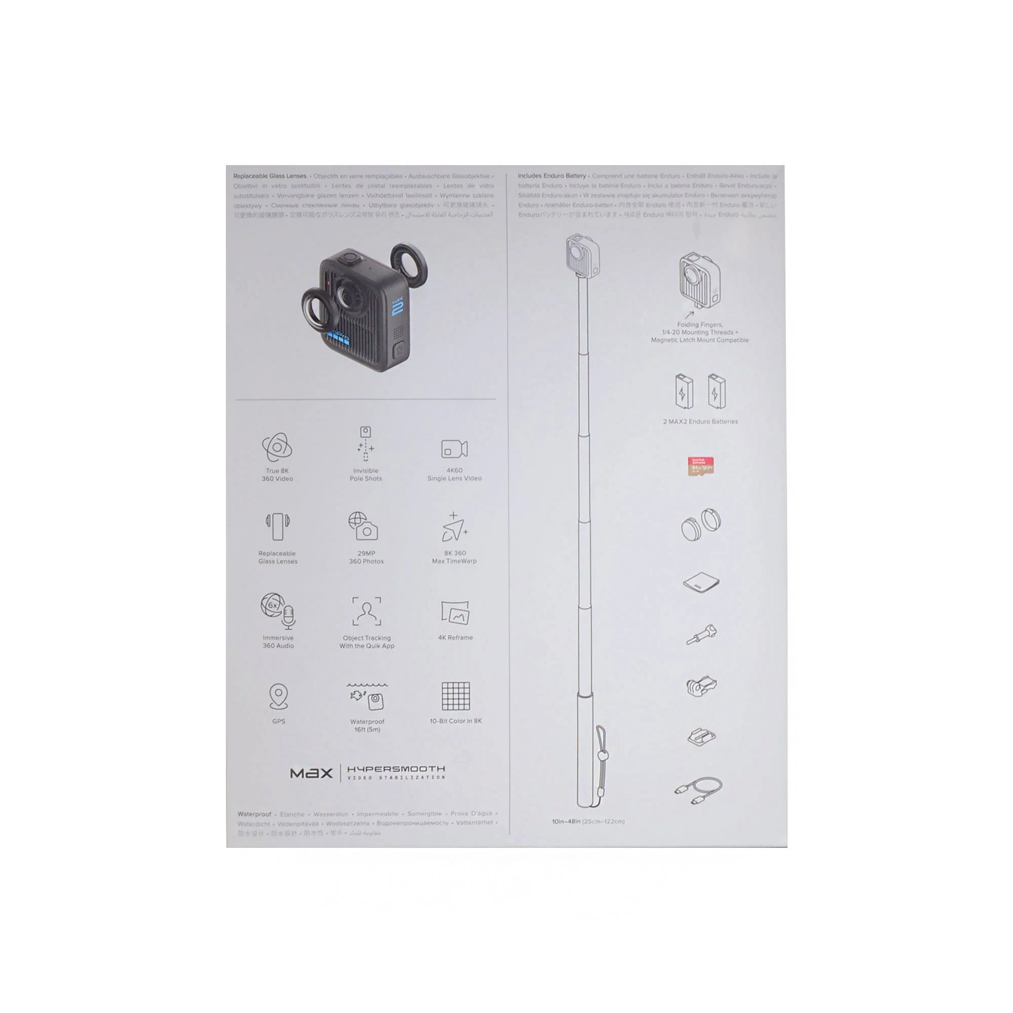 GoPro MAX2 True 8K 360 Action Camera Accessory Bundle - Image 8