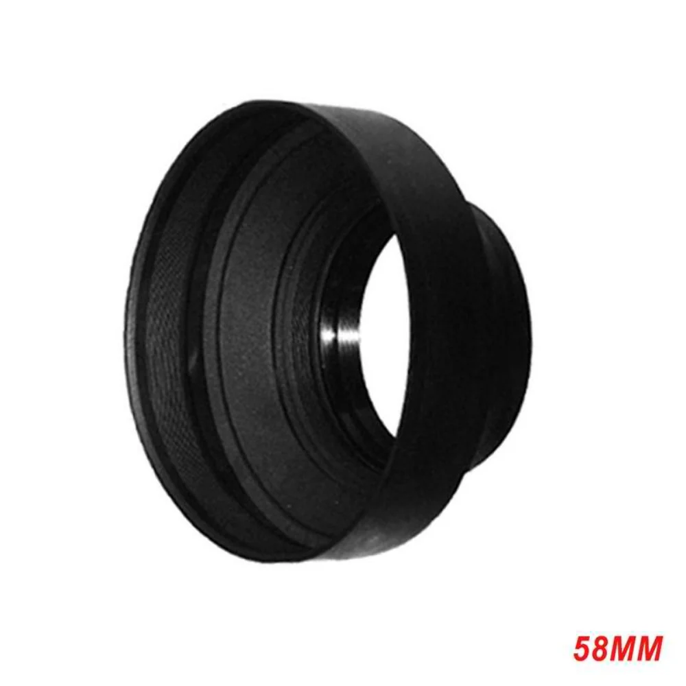 Vivitar 58mm Soft Rubber Collapsible Lens Hood For Canon DSLR Cameras - Image 3