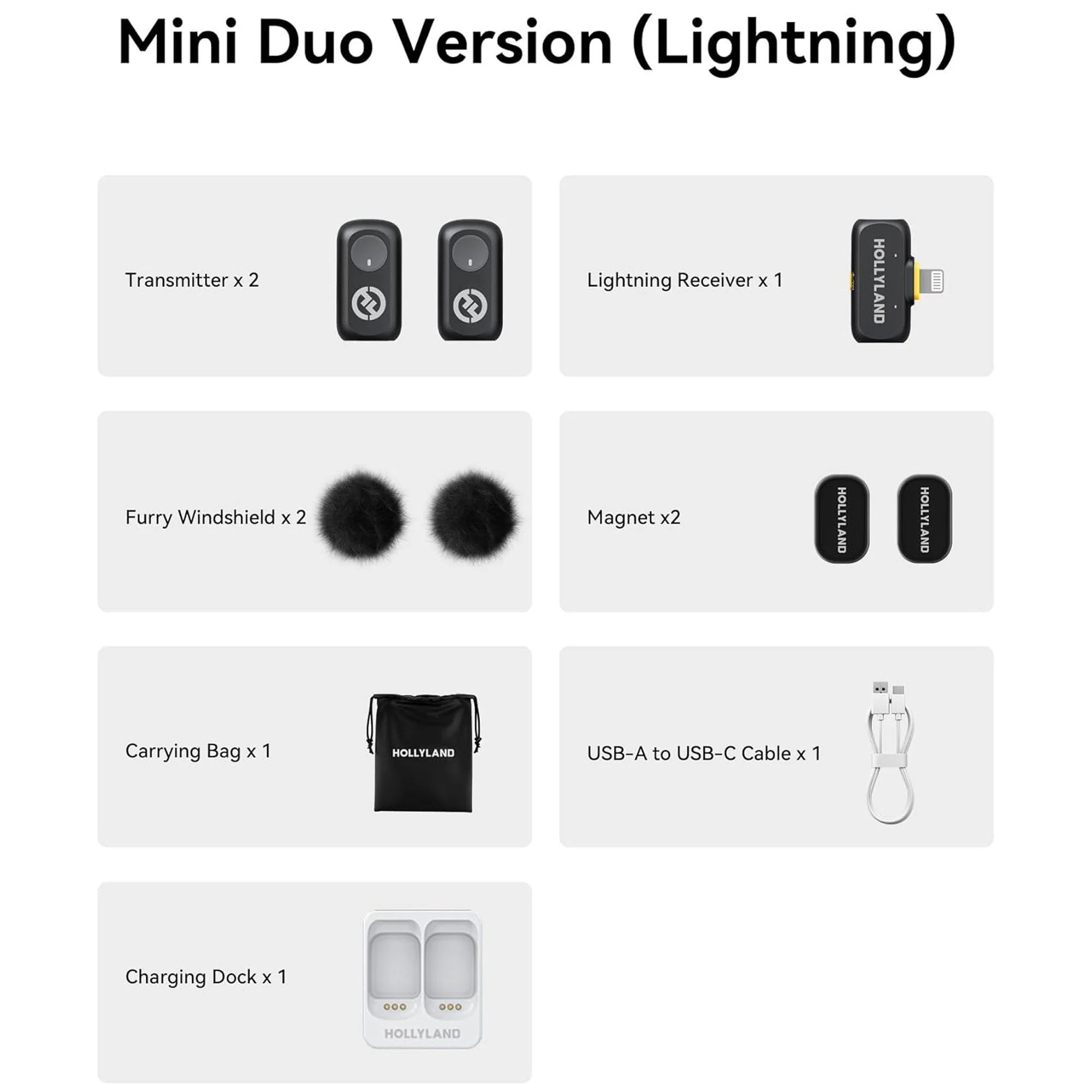 Hollyland LARK A1 Mini Duo 2-Person Wireless Mic System for iOS + 16GB MicroSD & Vivitar Selfie Tripod - Image 7