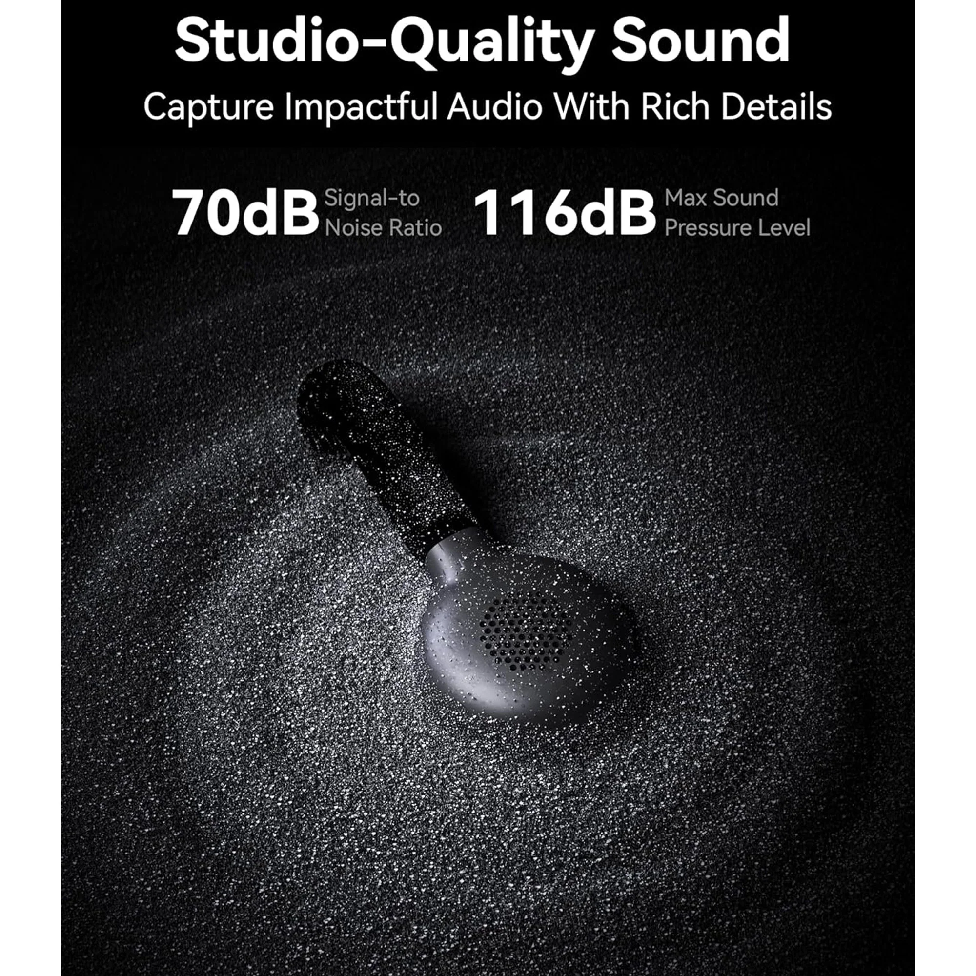 Hollyland LARK M2 2.4GHz 2-Person Wireless Lavalier Microphone System with USB-C Plug & Play (Shine Charcoal) - Image 4