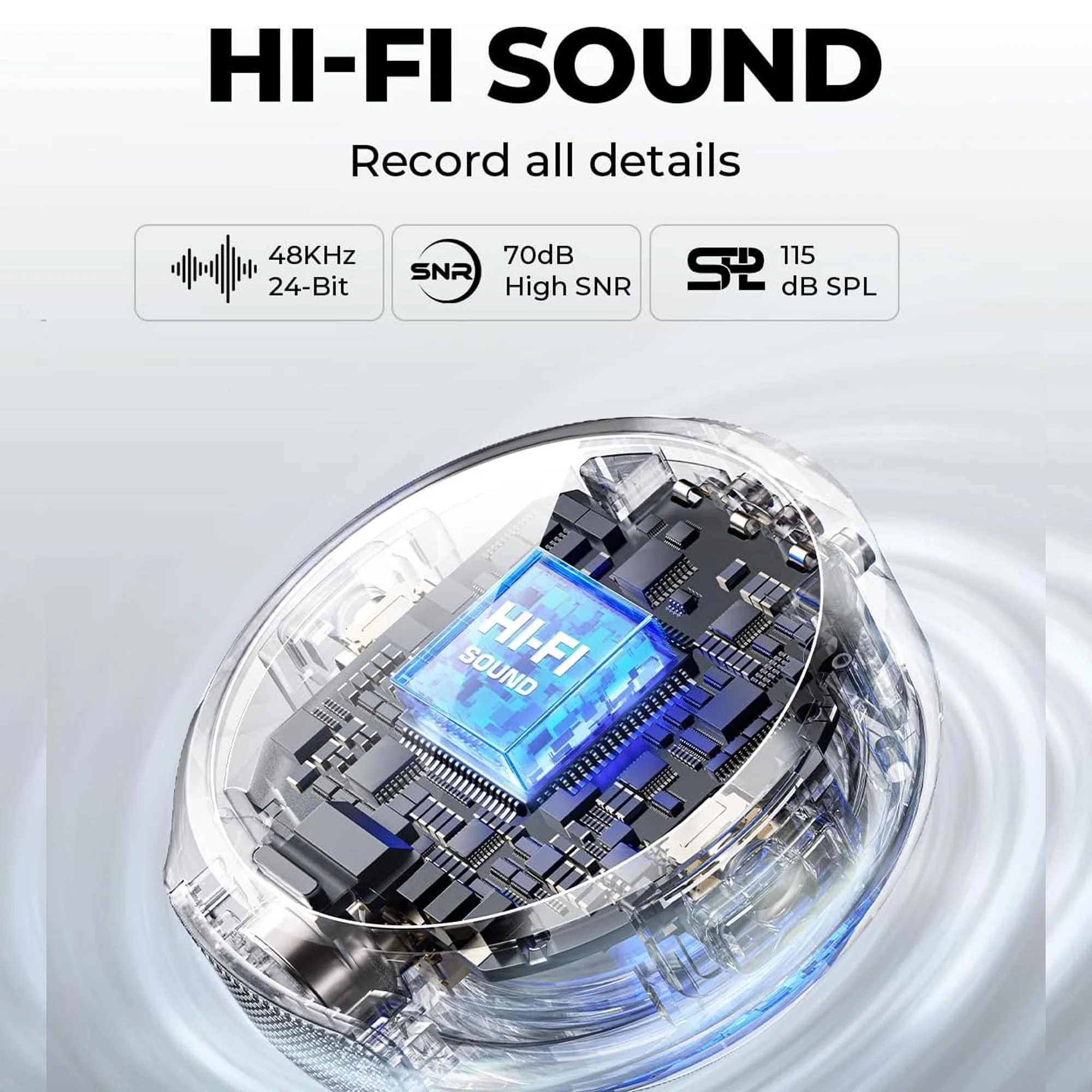 Hollyland LARK M2 2-Person Wireless Mini Combo Microphone System (2.4 GHz, Shine Charcoal) - Image 2