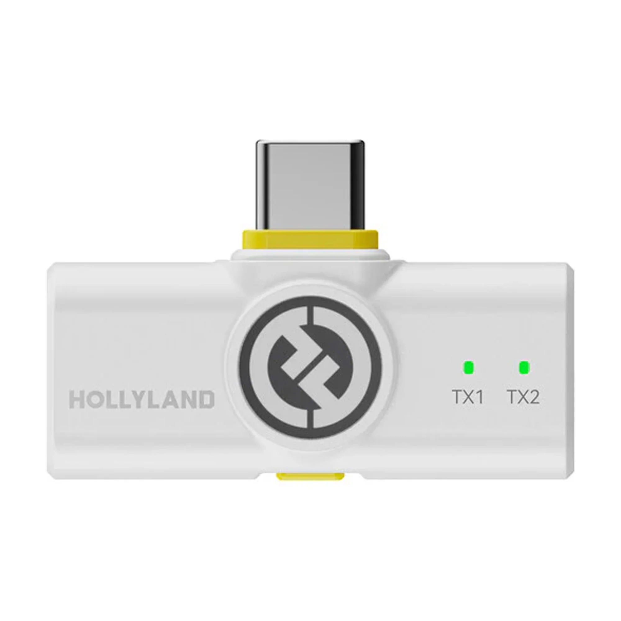 Hollyland LARK M2 DUO 2-Person Wireless Combo Microphone System (2.4 GHz, Ivory White) with compact Selfie Video Tripod and 16GB MicroSD Memory Card - Image 6