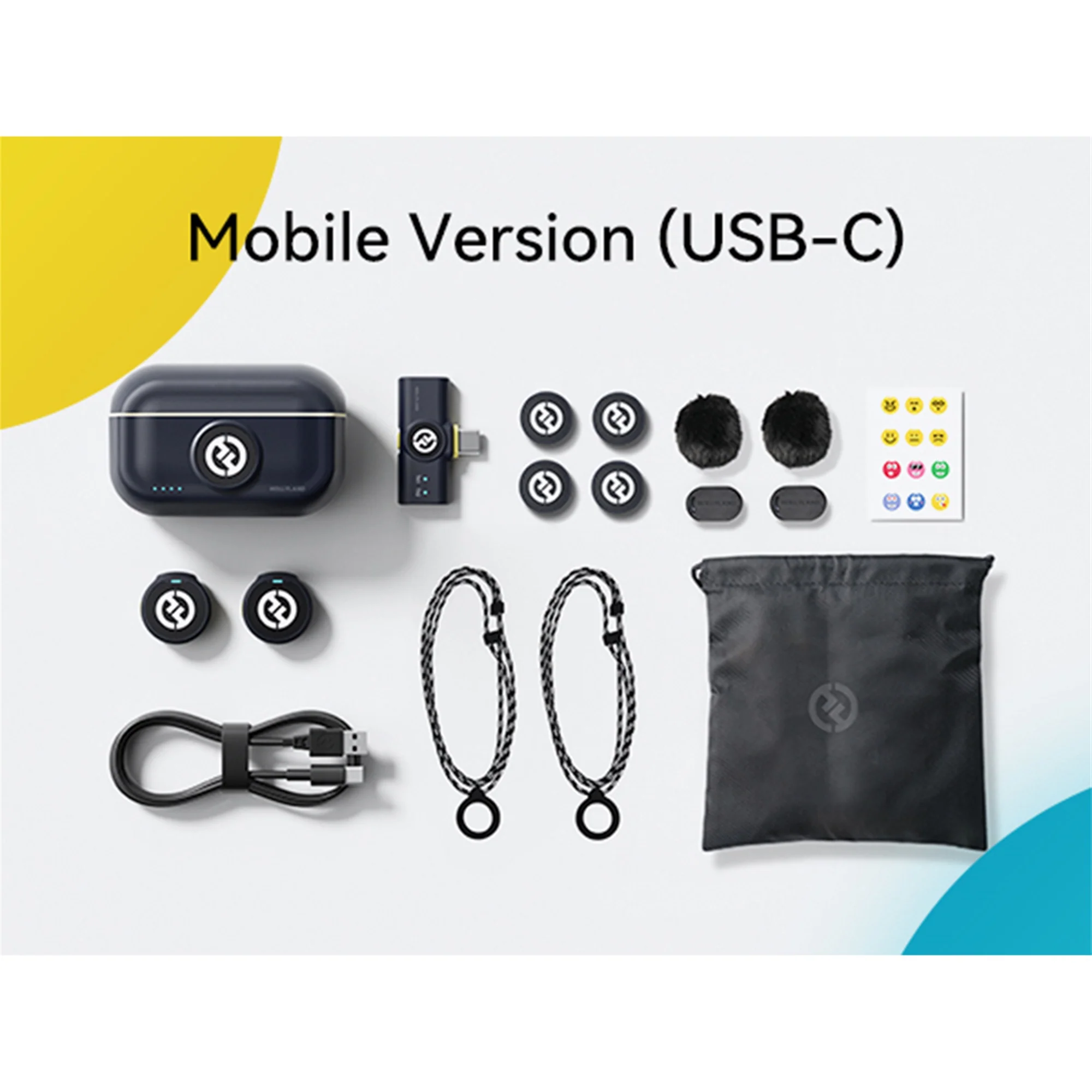 Hollyland LARK M2 2.4GHz 2-Person Wireless Lavalier Microphone System with USB-C Plug & Play (Shine Charcoal) + Accessories - Image 8