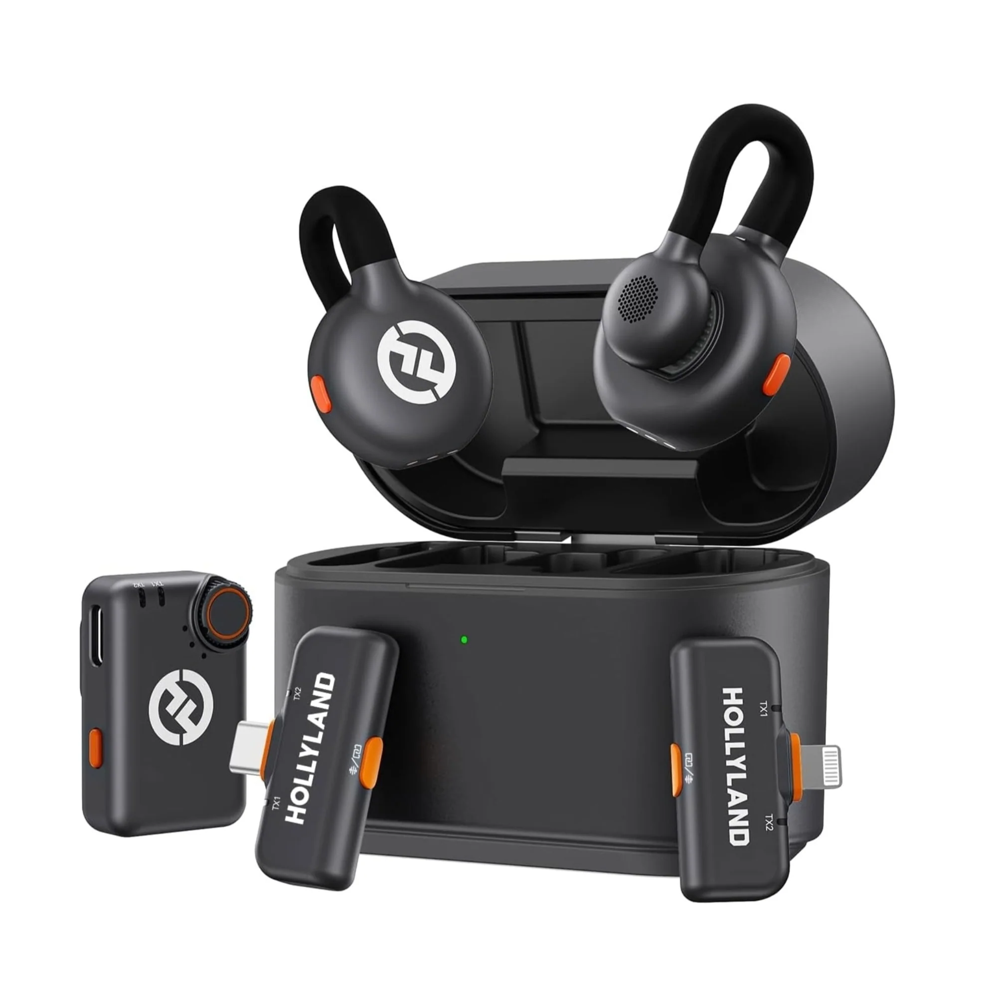 Hollyland Lark M2S Ultimate Combo (Camera RX+USB-C RX+Lightning RX) Wireless Lavalier Microphone + 2x Lavalier Microphone - Image 2
