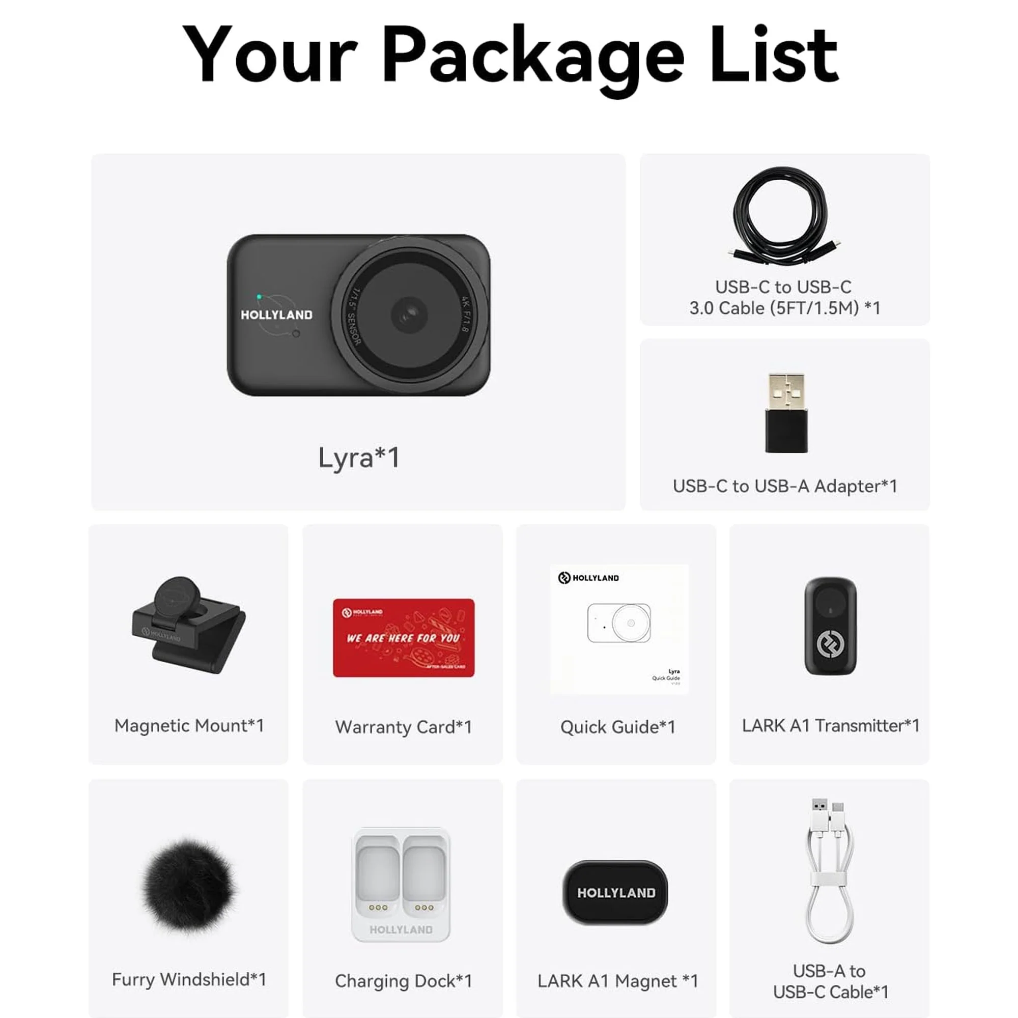 Hollyland Lyra UHD 4K Webcam Streaming Combo with LARK A1 TX - Image 10