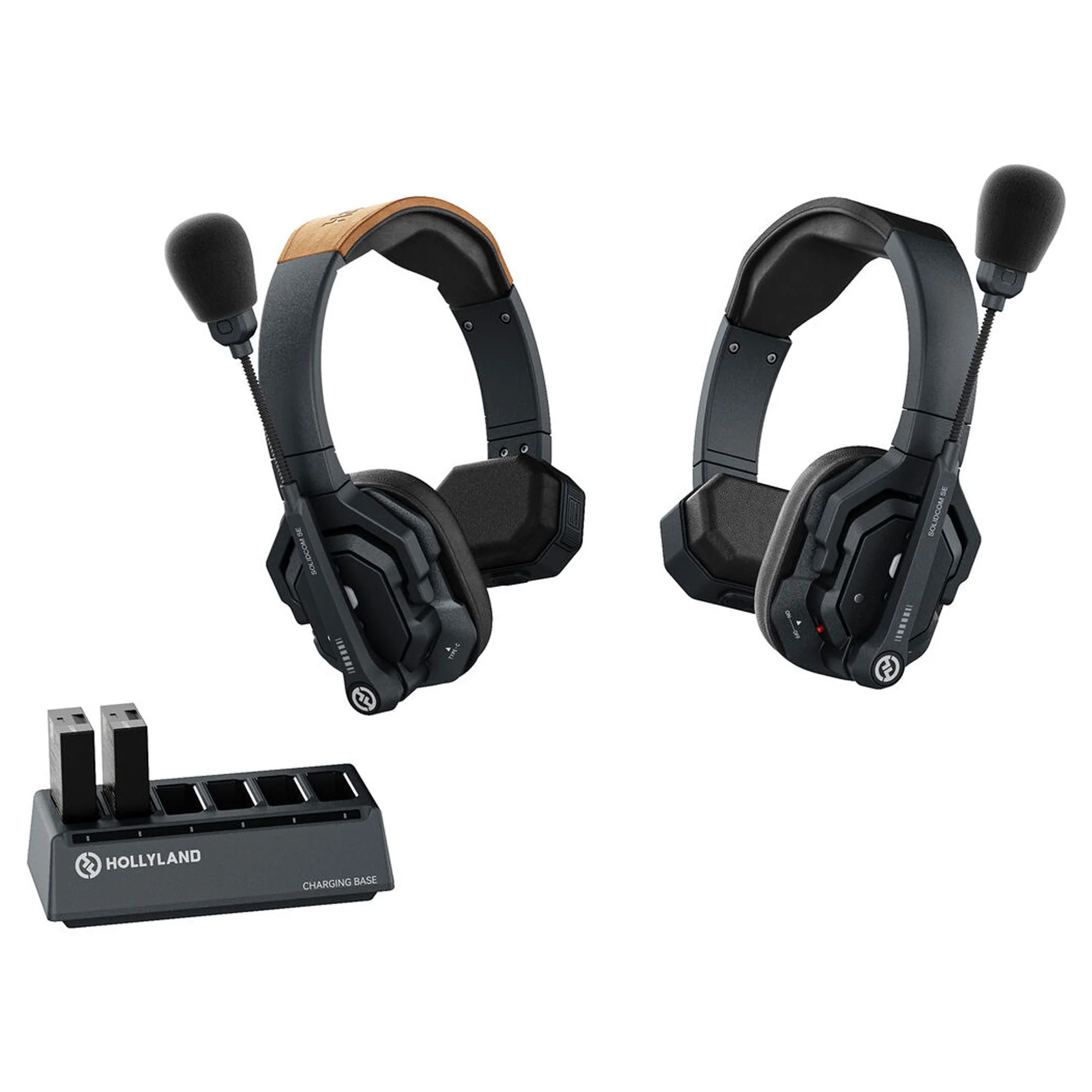 Hollyland Solidcom SE Global 2S 2-Person Full-Duplex Single-Ear Noise Cancellation Wireless Intercom Headset System (2.4 GHz) - Image 2