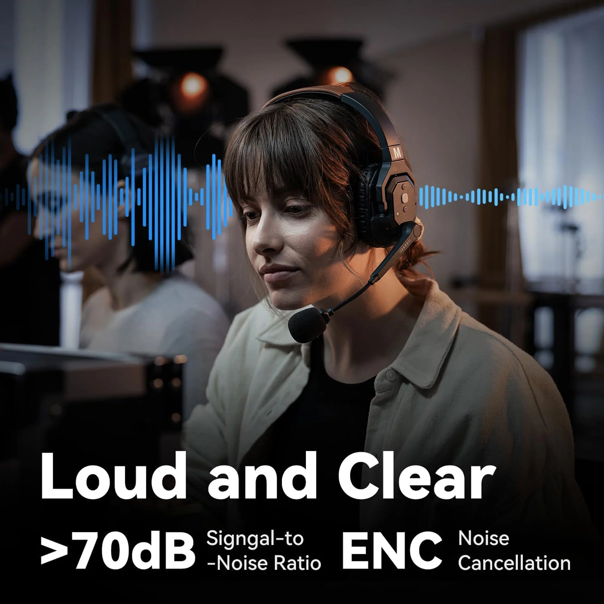 Hollyland Solidcom SE Global 2S 2-Person Full-Duplex Single-Ear Noise Cancellation Wireless Intercom Headset System (2.4 GHz) - Image 7