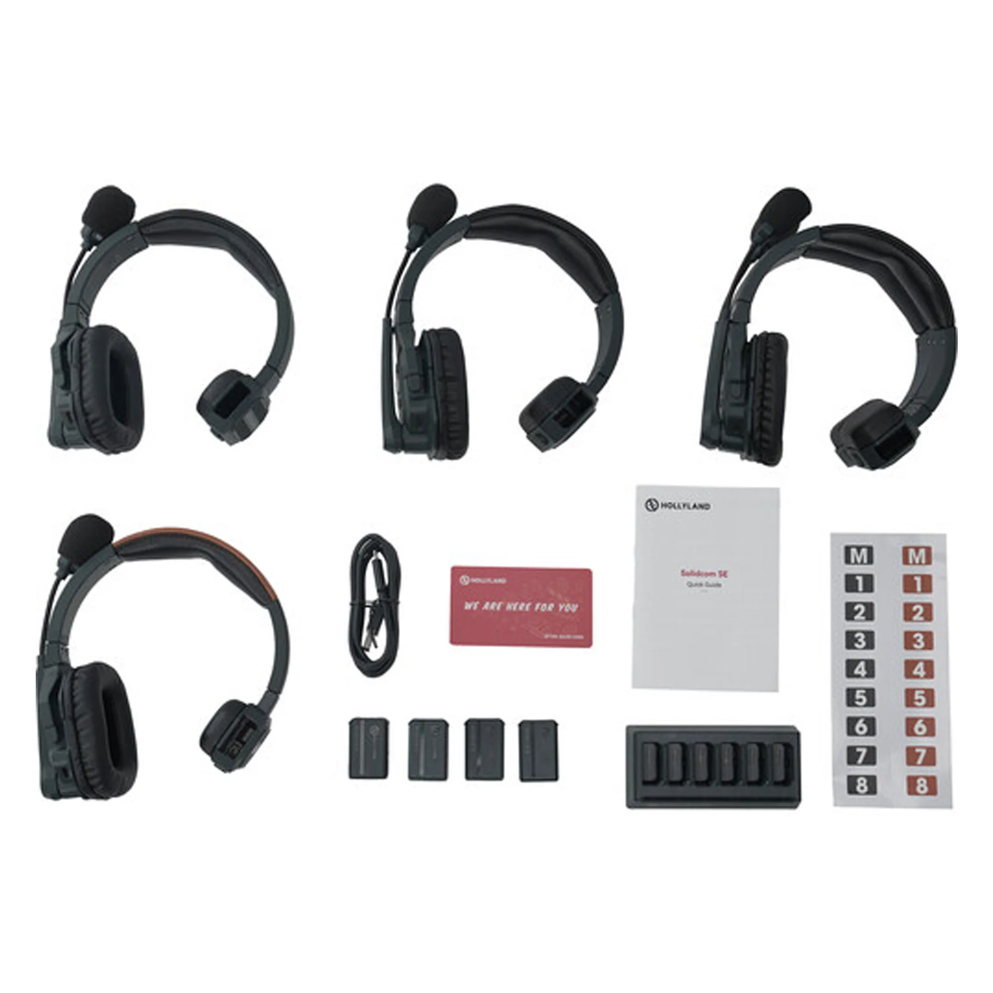 Hollyland Solidcom SE Global 4S 4-Person Full-Duplex Single-Ear Noise Canceling Headset Intercom System (2.4 GHz) - Image 2