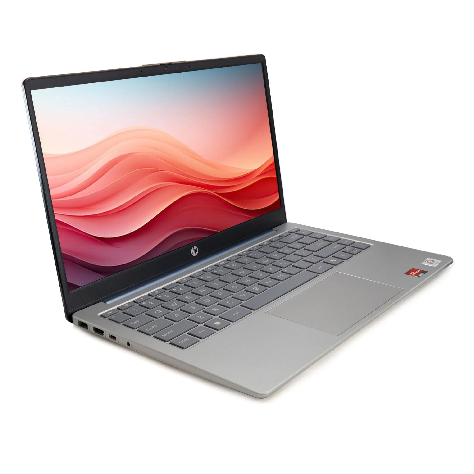 HP 14" HD Windows Laptop AMD Athlon 7120 - 4GB RAM, 128GB UFS (Moonlight Blue) with HDMI Cable and 10FT USB 2.0 Type A Male To B Male Cable - Image 3