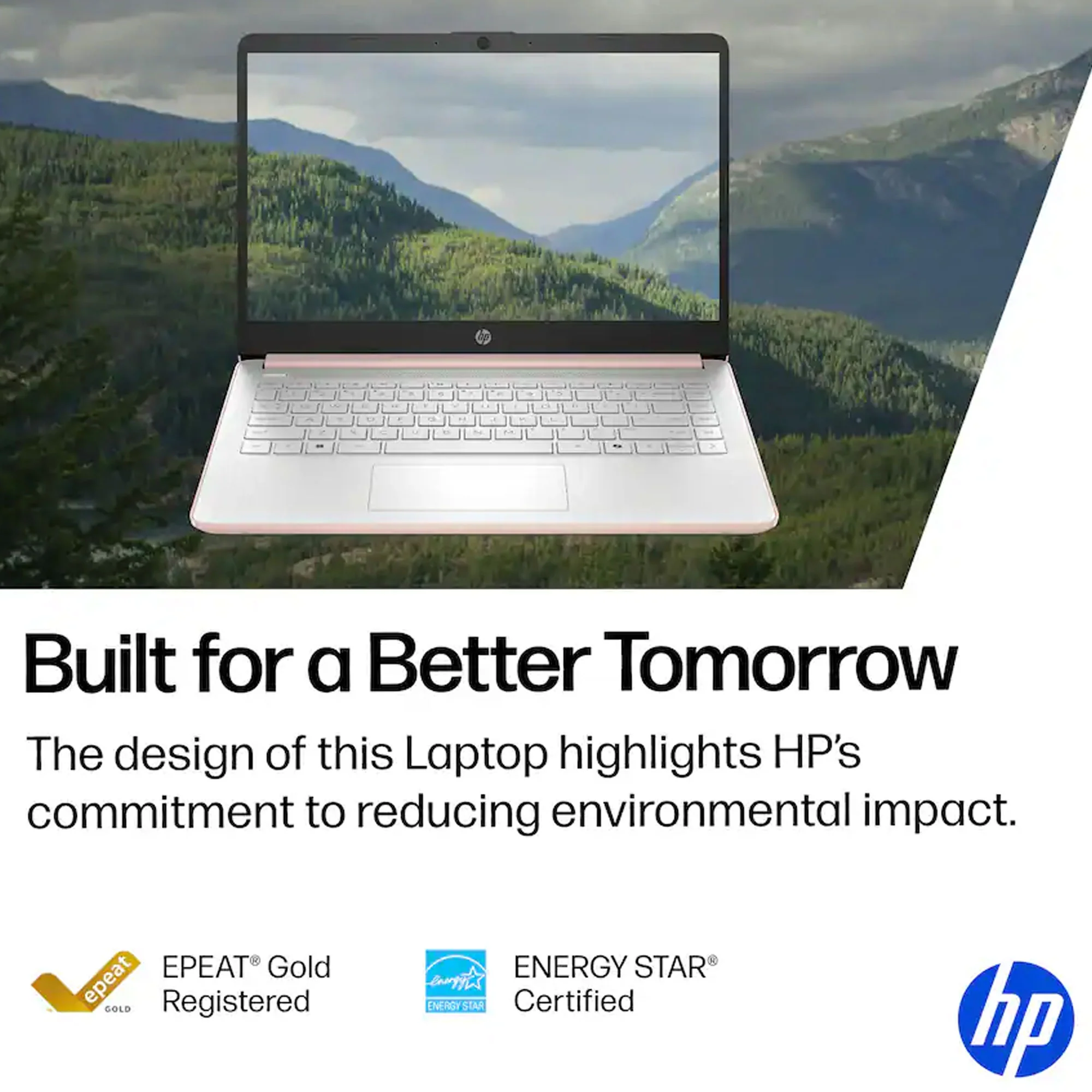 HP 14" Laptop - Intel Celeron N4500 2021 - 4GB Memory, 64GB eMMC (Pale Rose Gold) with Laptop Bag and Cables - Image 6