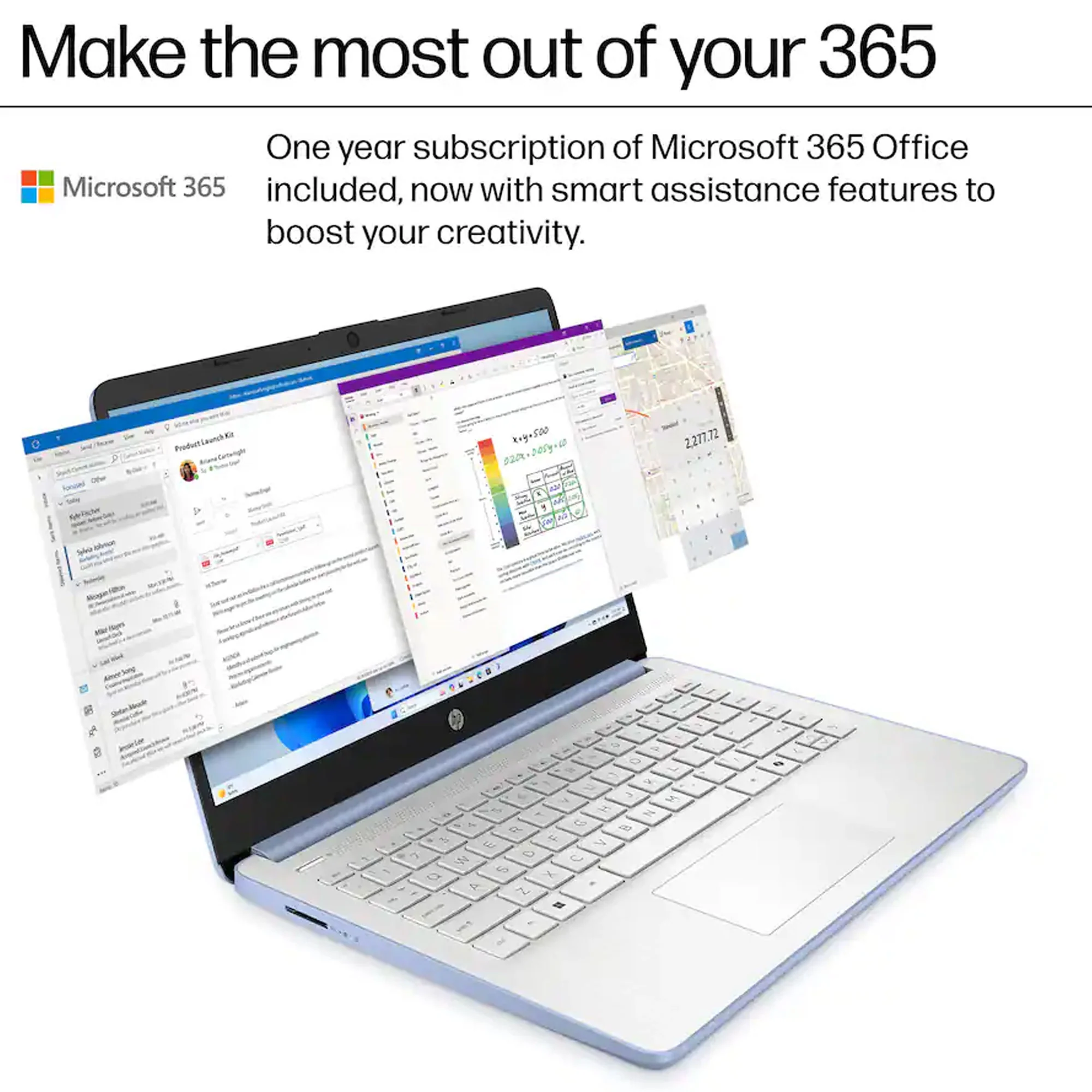 HP 14" Laptop - Intel Processor N150 2025 - 4GB Memory, 128GB UFS (Sky Blue) - Image 10