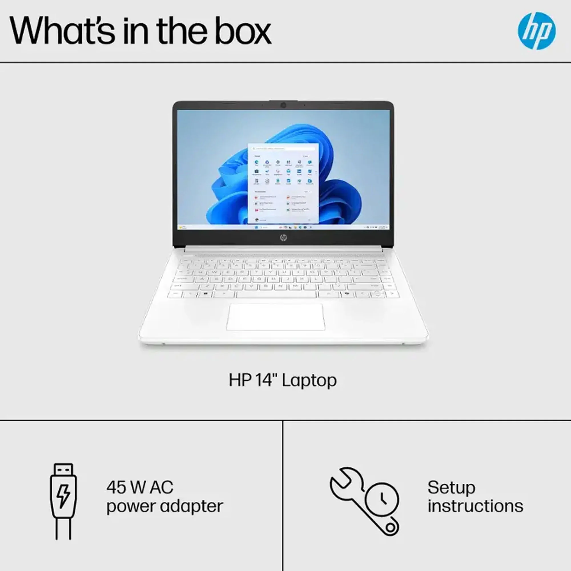 HP 14" Laptop with Intel Celeron N4500 Processor, 4GB RAM, 64GB eMMC Storage – Snowflake White + Transcend 256GB SDXC Card Accessory Bundle - Image 7