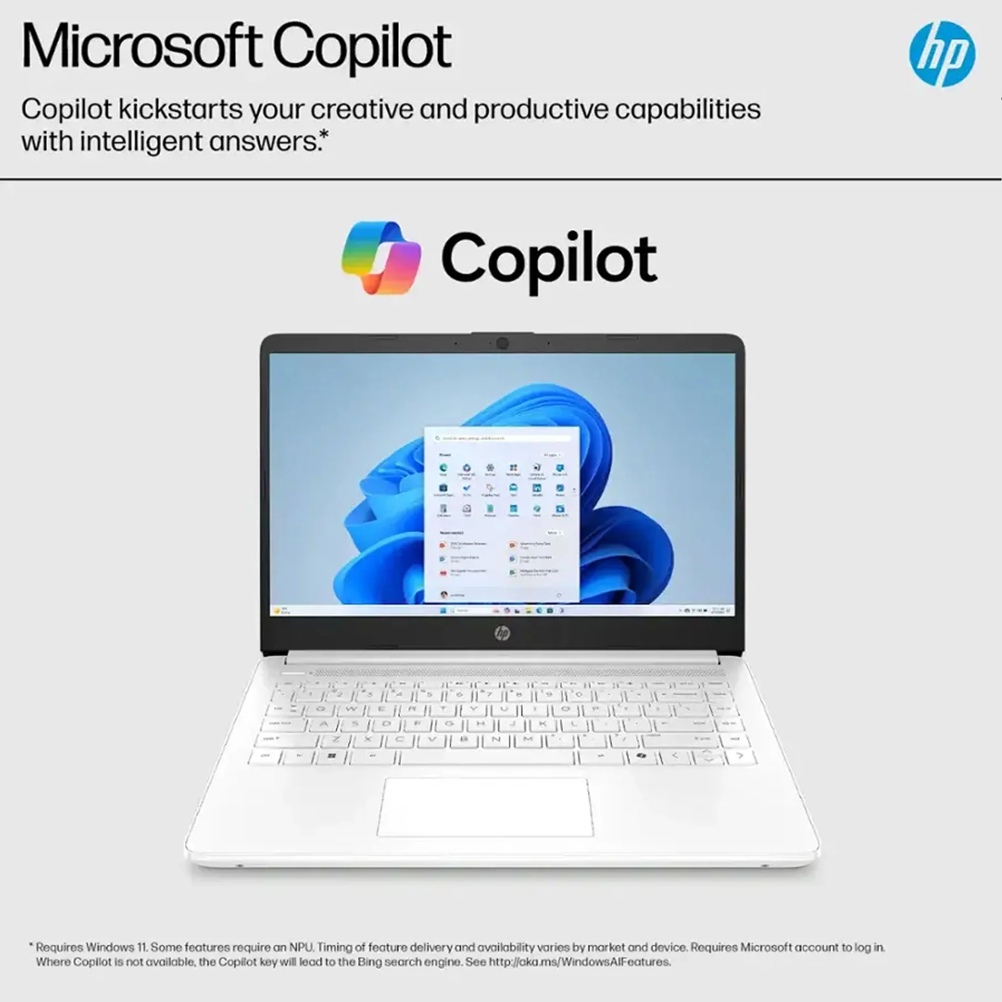 HP 14-Inch Laptop with Intel Celeron N4500 Processor, 4GB RAM, 64GB eMMC Storage – Snowflake White + Cables - Image 6
