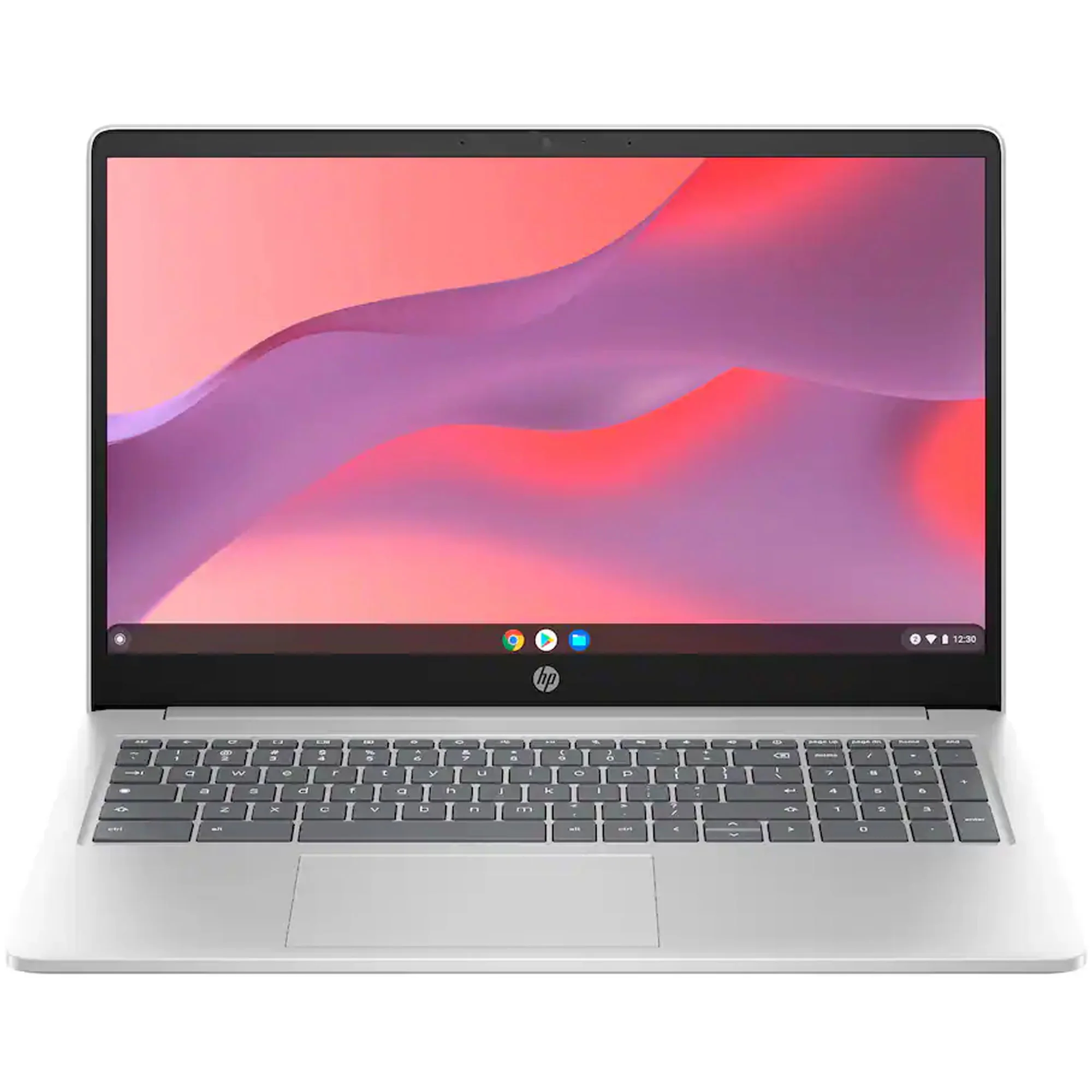 HP 15.6" Chromebook Laptop Intel Processor N200 2023 - 8GB Memory, 64GB eMMC (Natural Silver) with Splash Proof Bag and SanDisk Cruzer Blade USB Flash Drive - 128GB - Image 2