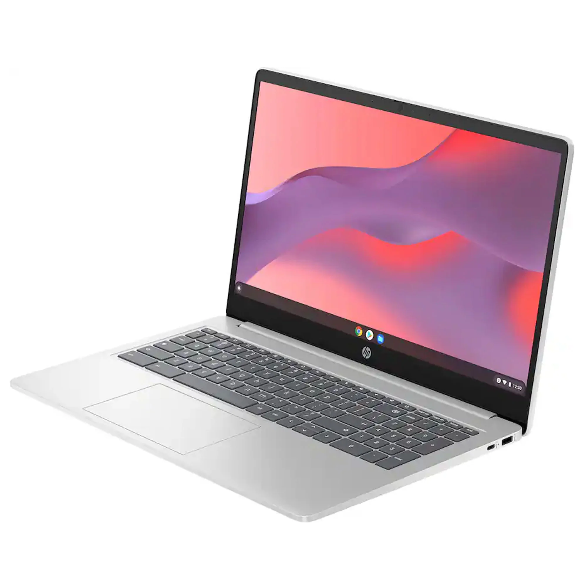 HP 15.6" Chromebook Laptop Intel Processor N200 2023 - 8GB Memory, 64GB eMMC (Natural Silver) with Splash Proof Bag and SanDisk Cruzer Blade USB Flash Drive - 128GB - Image 3