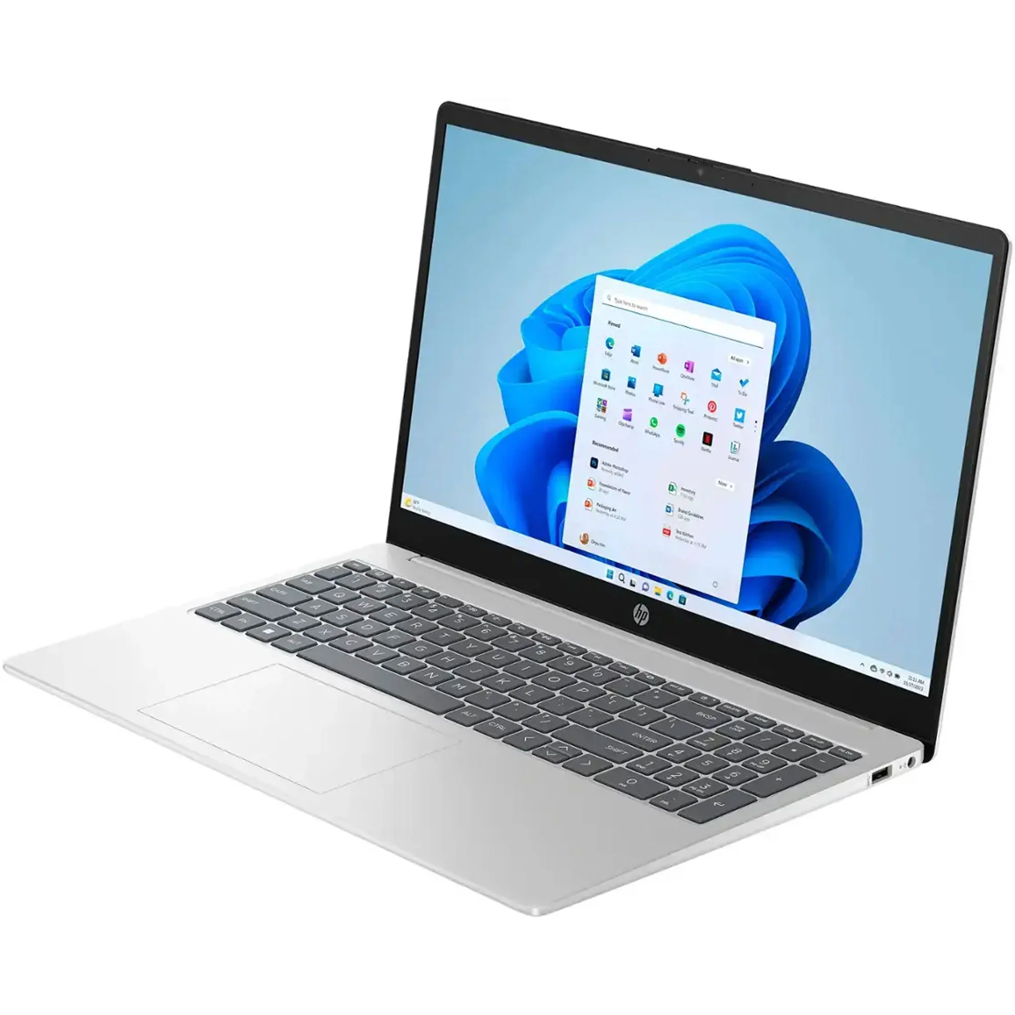 HP 15.6" Touch-Screen Laptop, Intel Core i5, 8GB Memory, 512GB SSD (NaSilver) with 10FT USB 2.0 480MBPS Type A Male To B Male Cable and HDMI Cable - Image 4