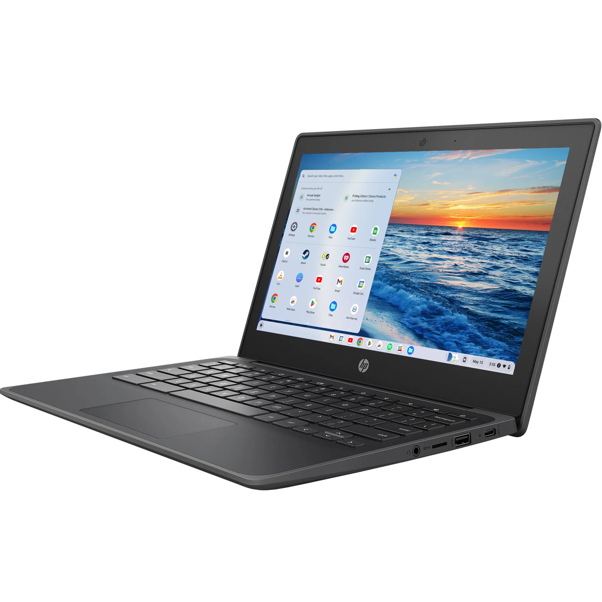 HP 11.6" 32GB Chromebook 11 G8 EE Laptop with Samson SR350 Over-Ear Stereo Headphones (Special Edition Blue) Accessory Bundle - Image 4