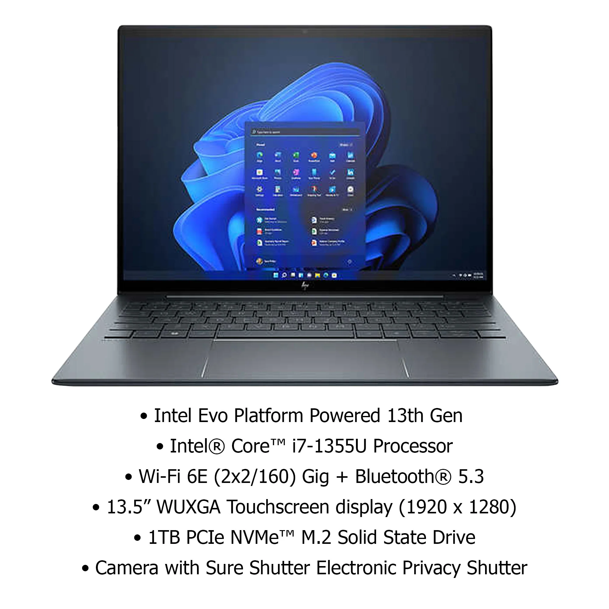 HP Dragonfly G4 13.5" Intel Evo Platform Touchscreen Laptop - 13th Gen Intel Core i7-1355U - Windows 11 Pro with Poly Blackwire 5220 Stereo Wired Headset Bundle - Image 6