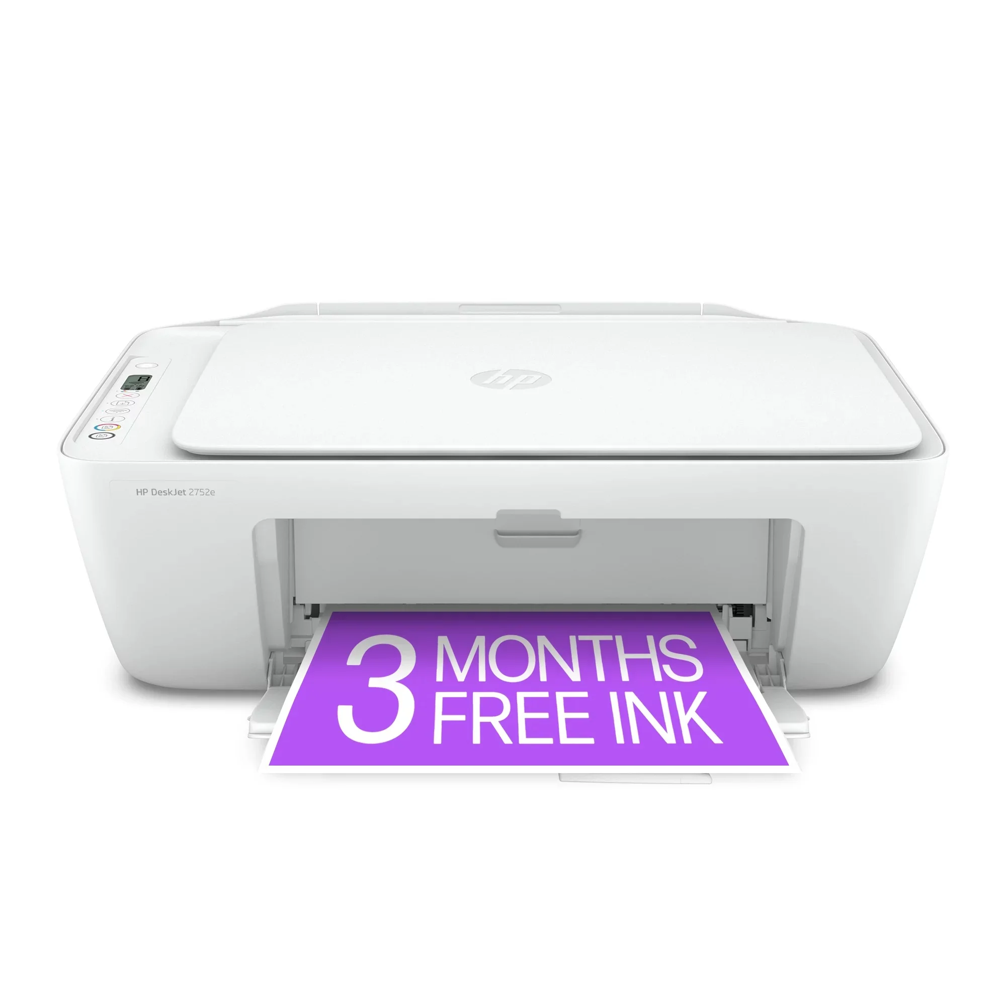 HP DeskJet 2752e All-in-One Wireless Color Inkjet Printer with 10FT Type A Male To B Male Cable - Image 2